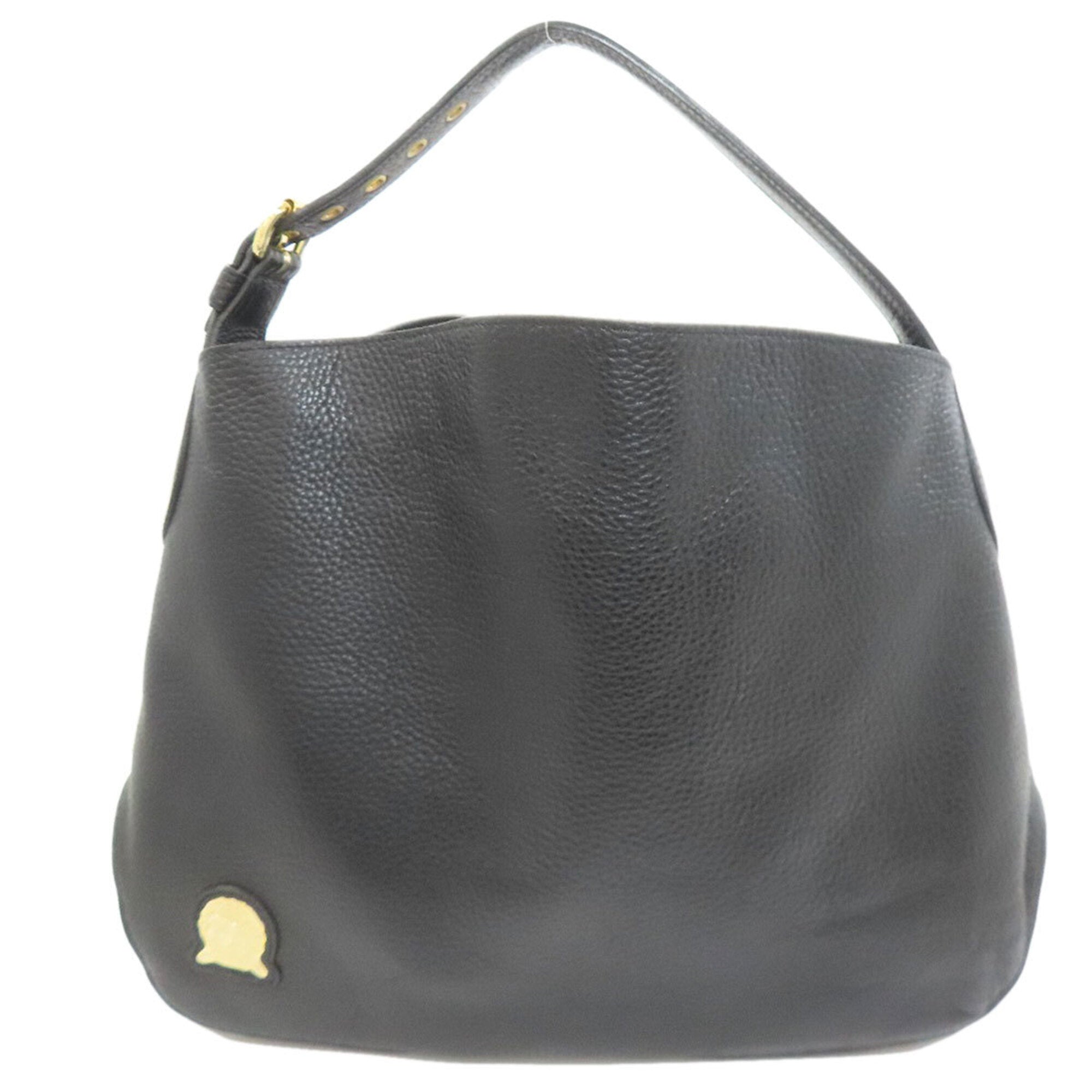 A.D.M.J Black Leather Shoulder Bag (Pre-Owned)