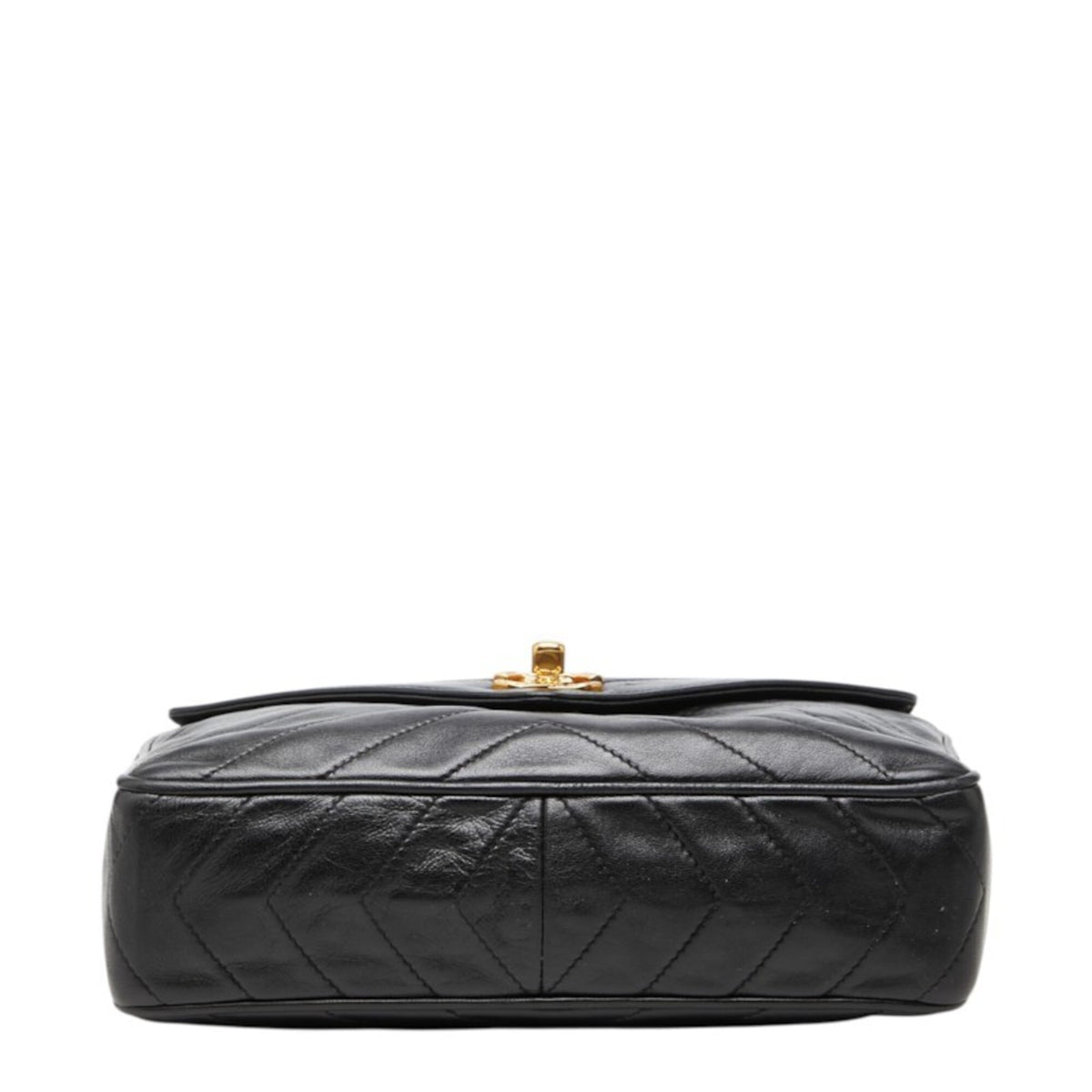 Chanel Black Leather Shoulder Bag (Pre-Owned)