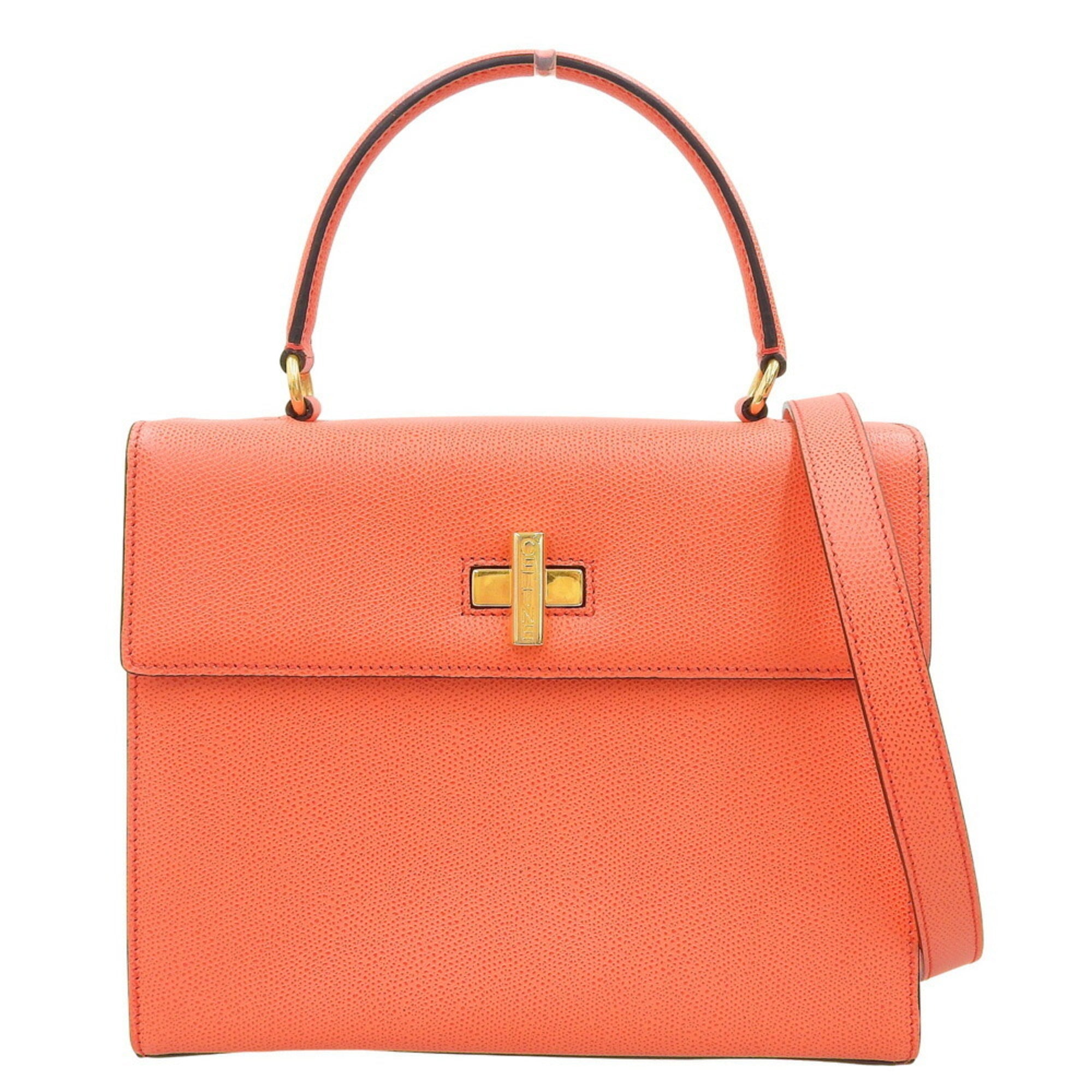 Celine Salmon Pink Leather Handbag (Pre-Owned)
