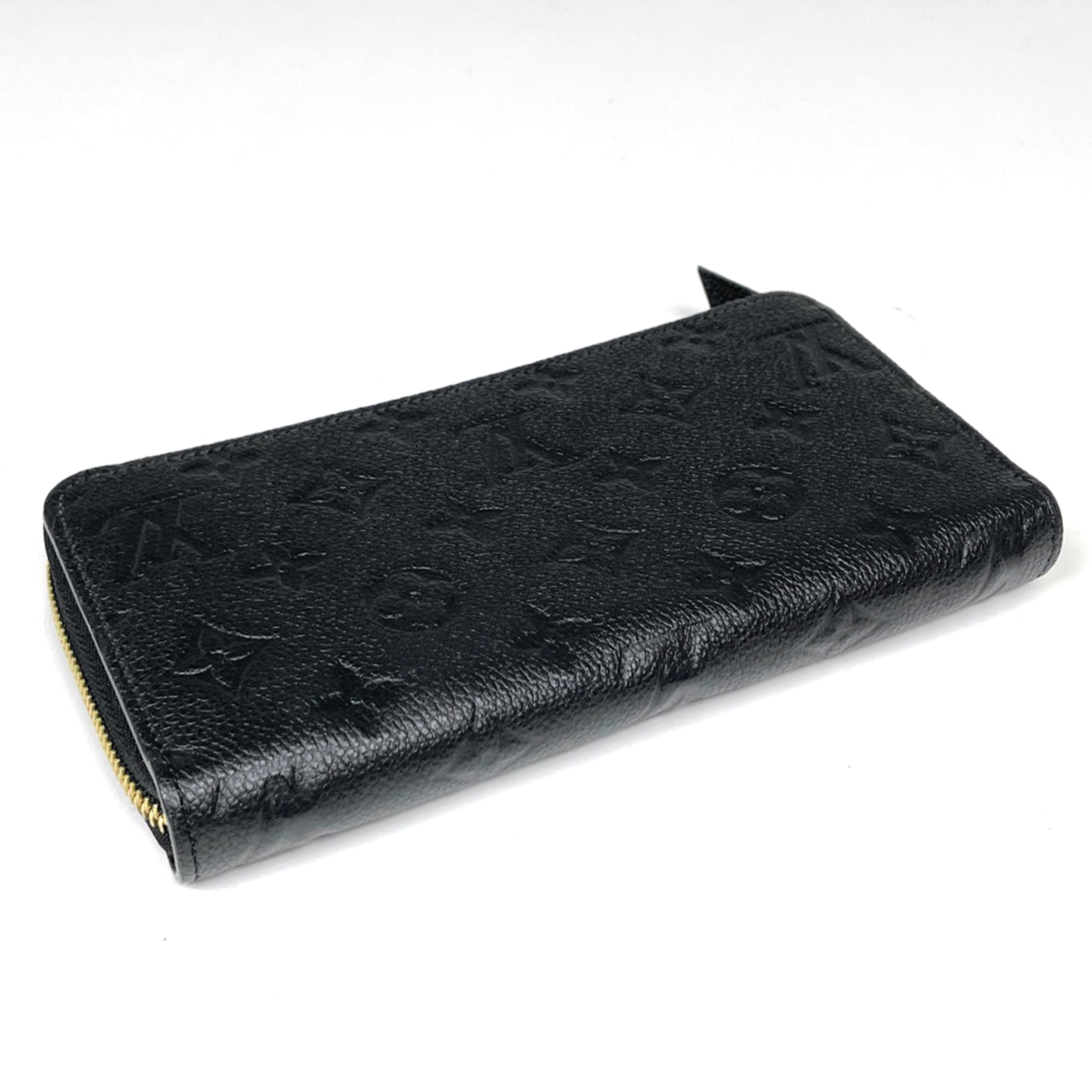 Louis Vuitton Black Noir Monogram Empreinte Long Wallet (Bi-Fold) (Pre-Owned)