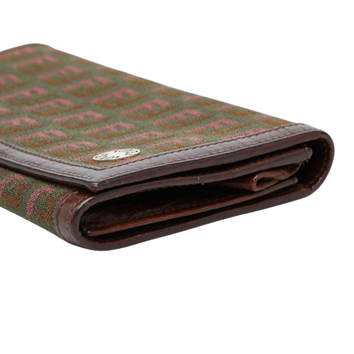 Fendi Brown Khaki Leather Coin Purse/Coin Case (Pre-Owned)