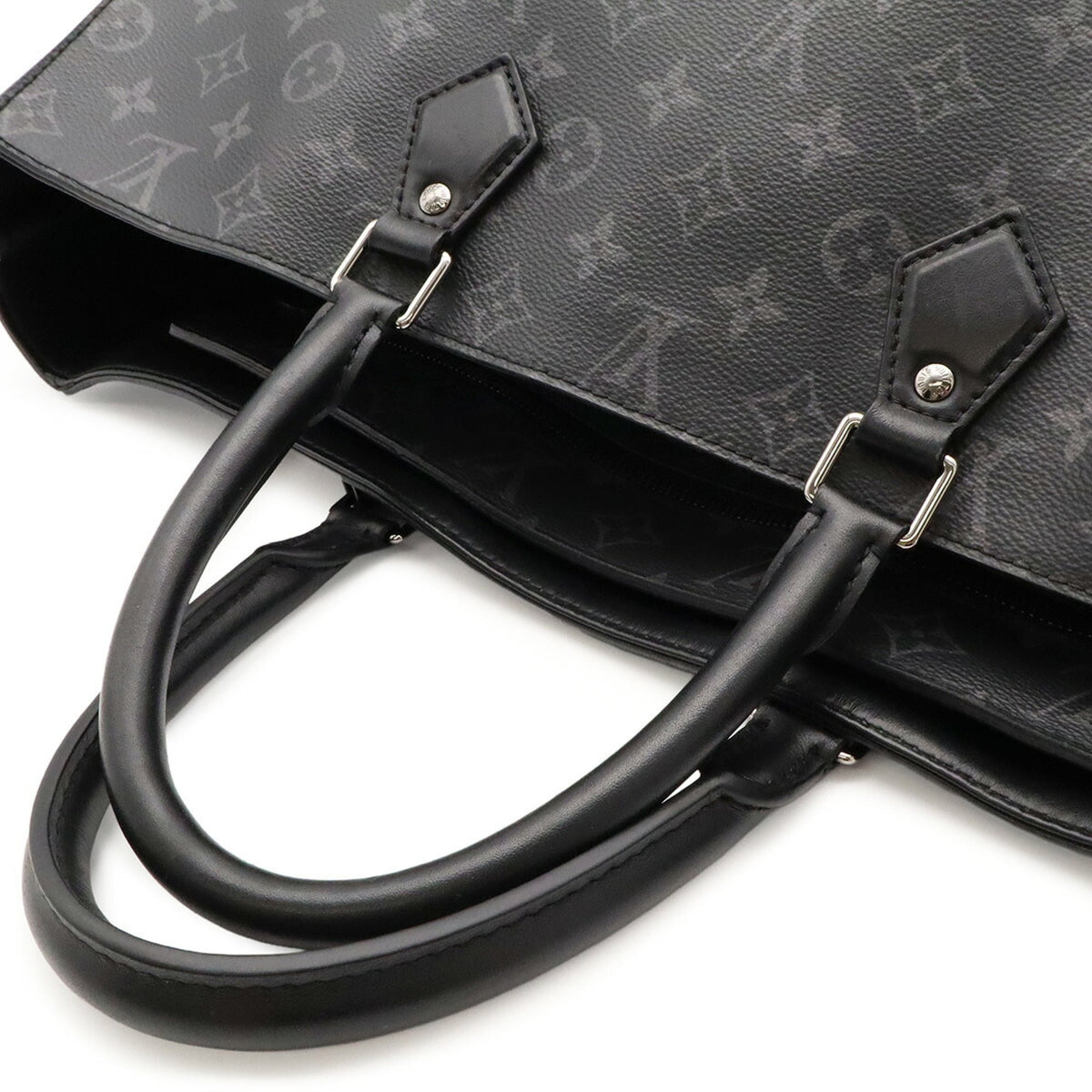 Louis Vuitton Black Gray Monogram Eclipse Monogram Eclipse Handbag Pouch Tote Bag (Pre-Owned)