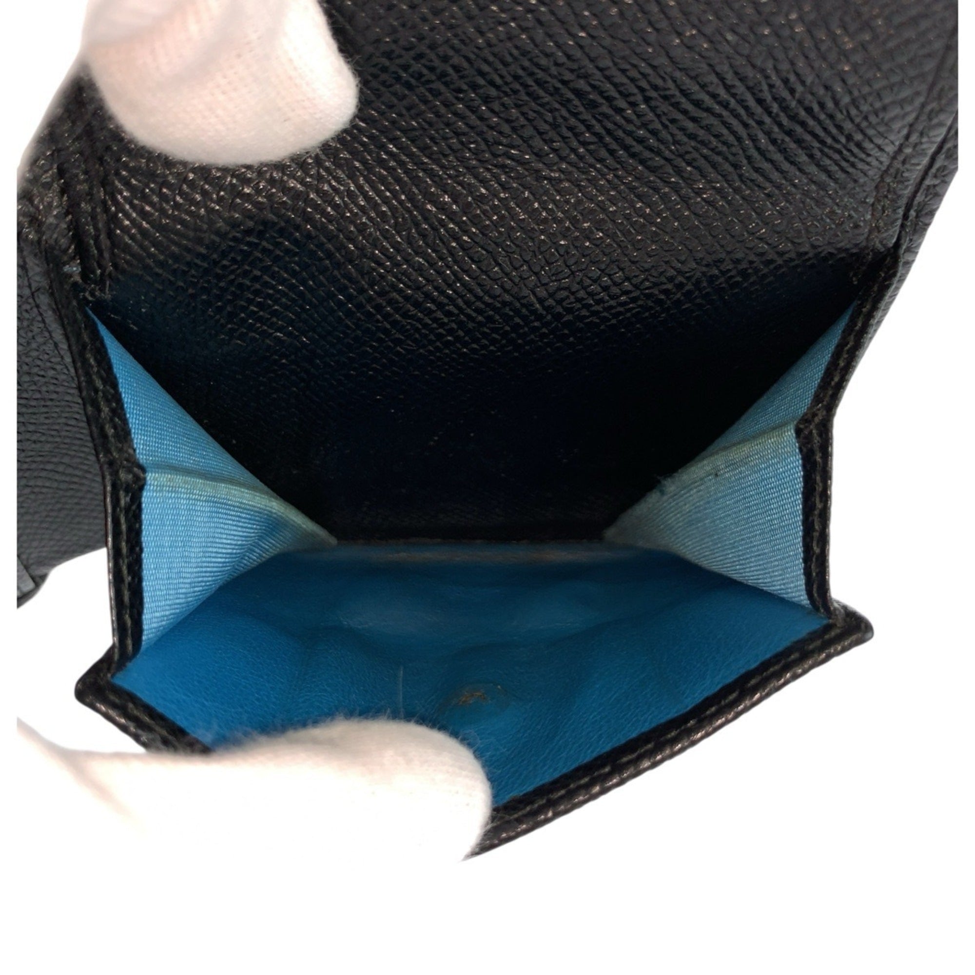 Bvlgari Black Leather Wallet (Bi-Fold) (Pre-Owned)