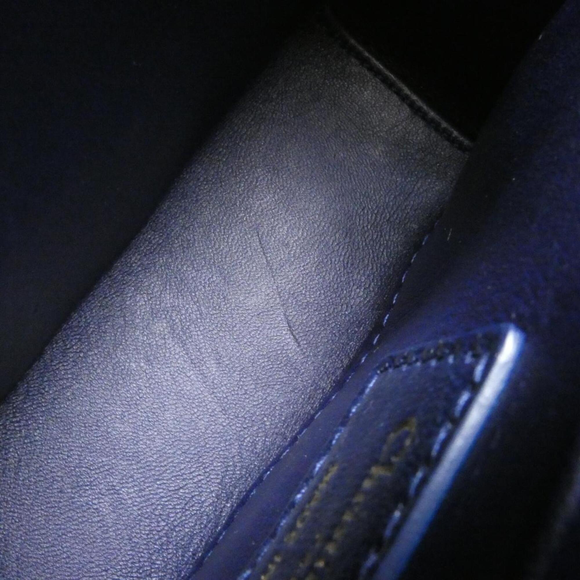 Christian Dior Blue Leather Shoulder Bag (Pre-Owned)