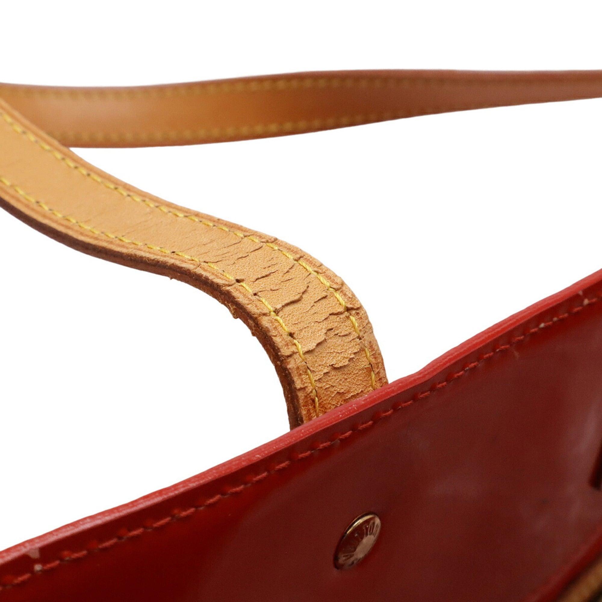 Louis Vuitton Galle Red Color Rouge Monogram Vernis Shoulder Bag Tote Bag (Pre-Owned)