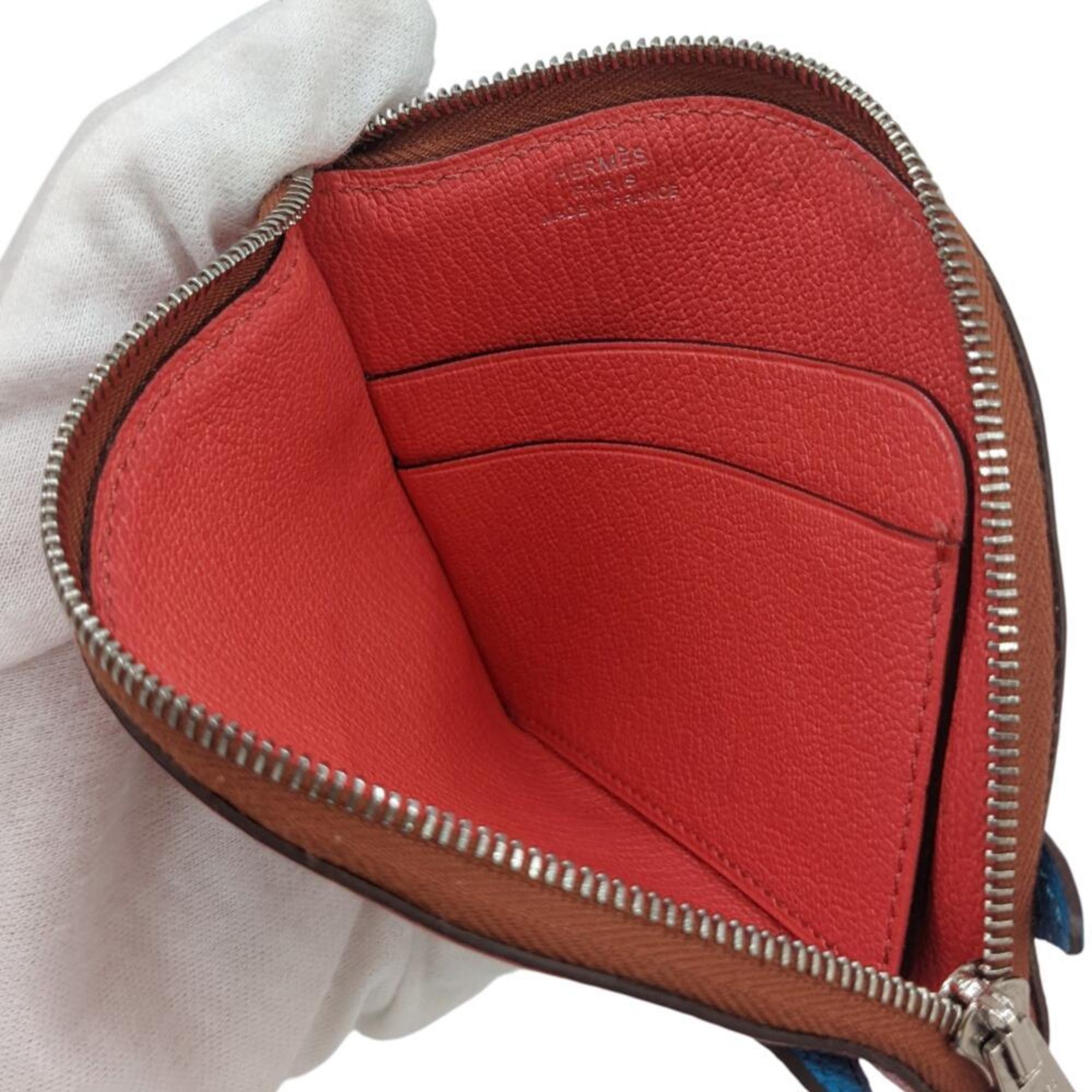 Hermes Chevre Leather Coin Purse/Coin Case (Pre-Owned)