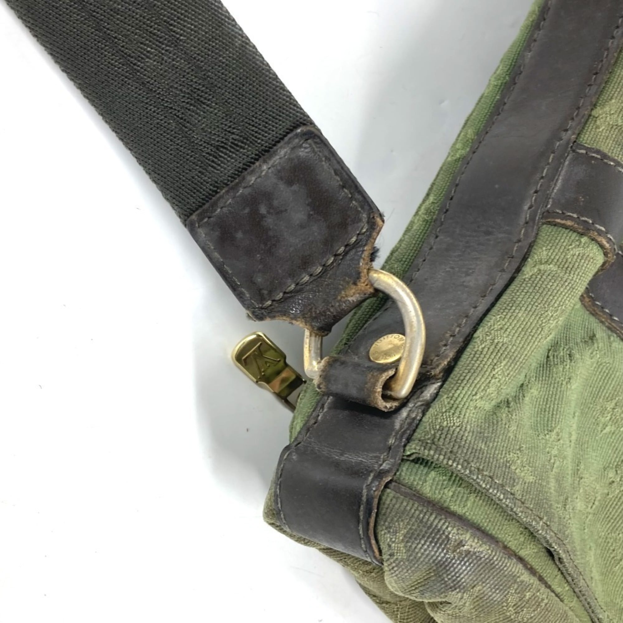 Louis Vuitton Khaki Monogram Mini Canvas Shoulder Bag (Pre-Owned)