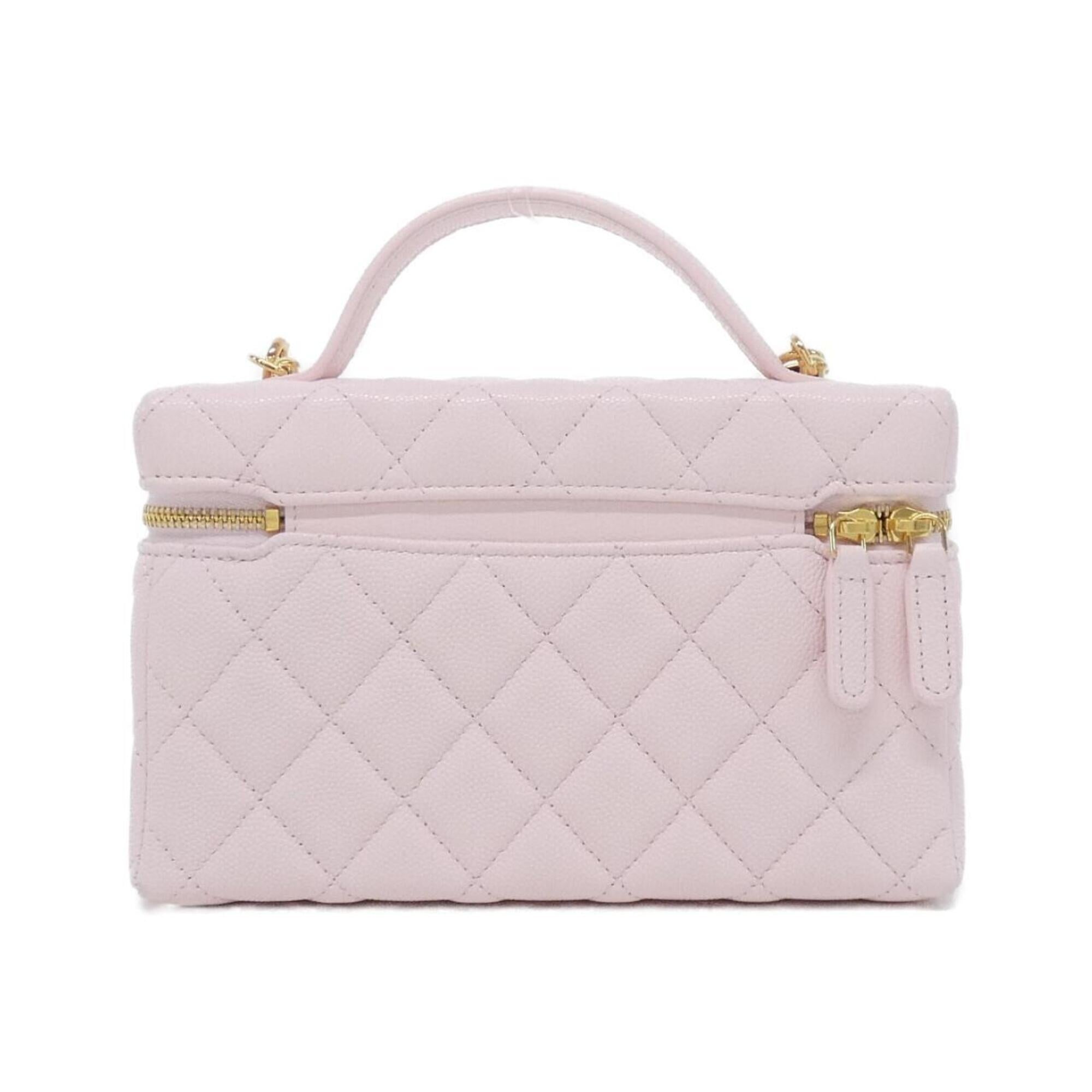 Chanel Pink Grained Calfskin Handbag (Pre-Owned)