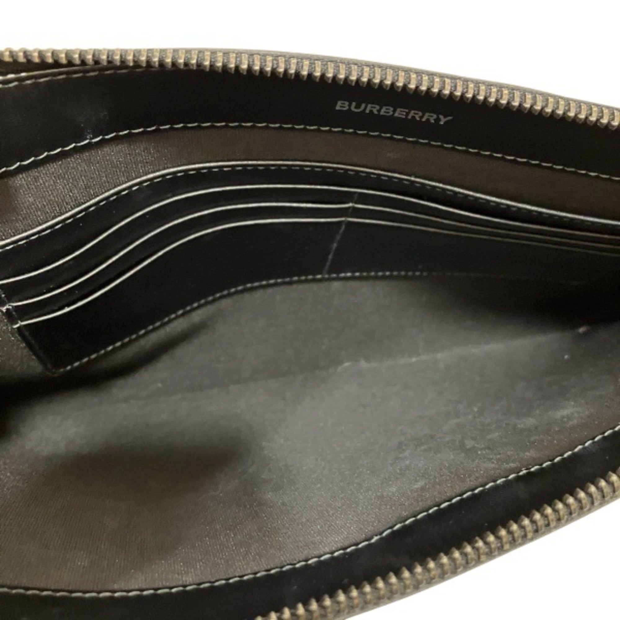 Burberry Dark Gray Clutch Bag (Pre-Owned)