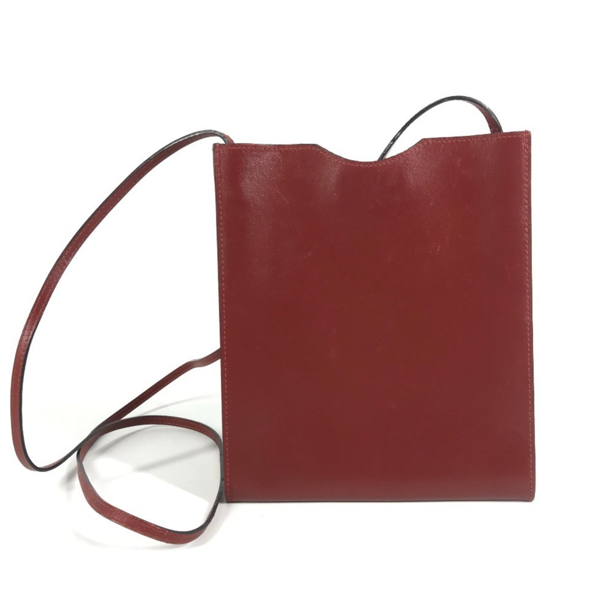 Hermes Brown Leather Pochette Shoulder Bag (Pre-Owned)
