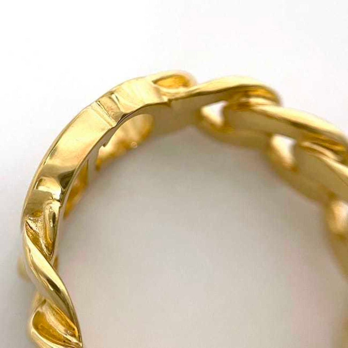 Christian Dior Gold Plating Band Ring (Pre-Owned)
