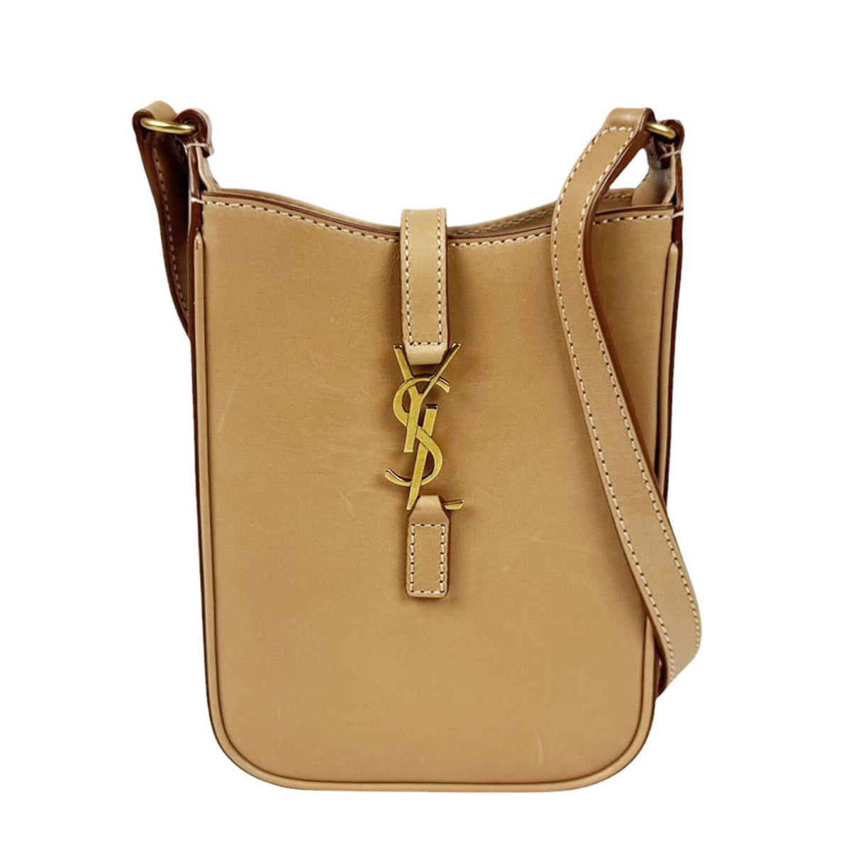 Saint Laurent Beige Leather Shoulder Bag (Pre-Owned)