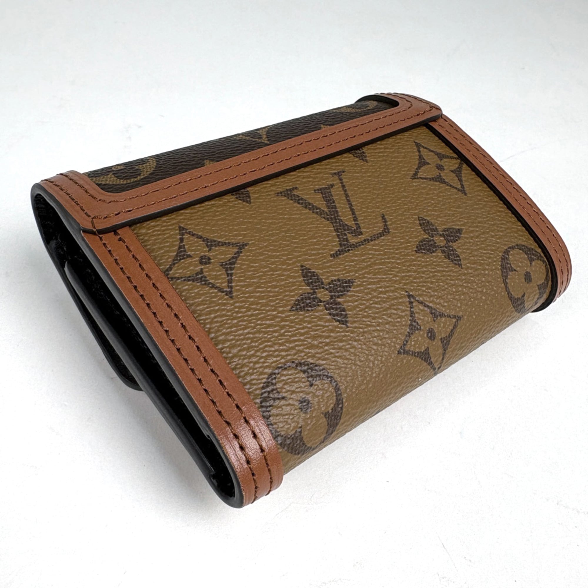 Louis Vuitton Brown Monogram Monogram Monogram Reverse Wallet (Tri-Fold) (Pre-Owned)