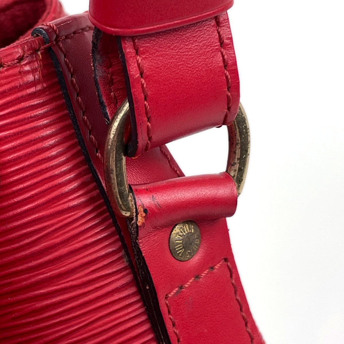 Louis Vuitton Castilian Red Epi Leather Shoulder Bag (Pre-Owned)