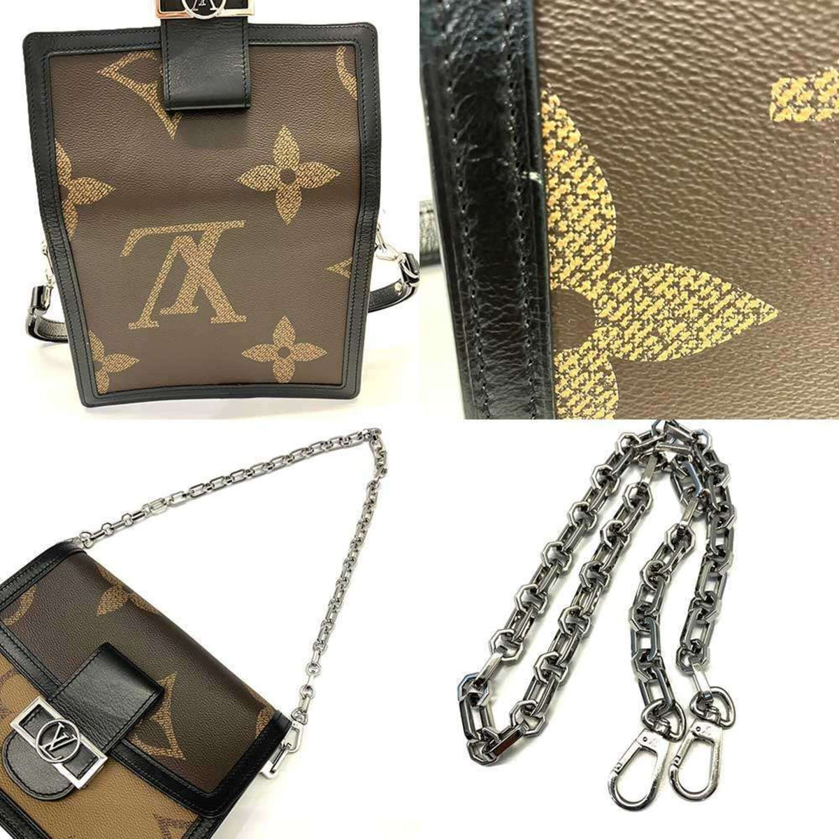 Louis Vuitton Brown Monogram Reverse Shoulder Bag (Pre-Owned)