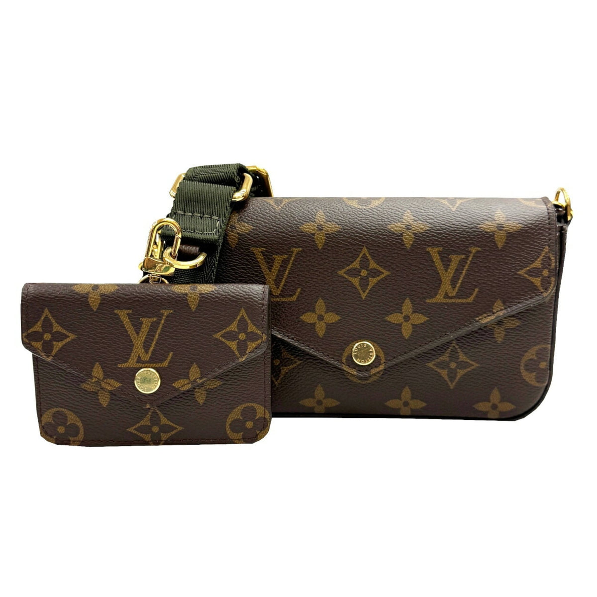 Louis Vuitton Brown Monogram Pochette Shoulder Bag (Pre-Owned)