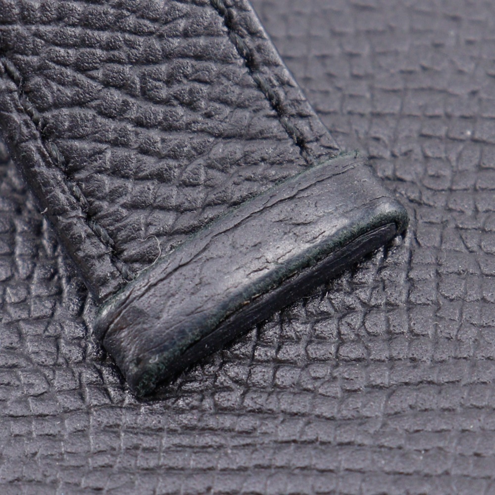 Hermes Black Epsom Leather Long Wallet (Bi-Fold) (Pre-Owned)