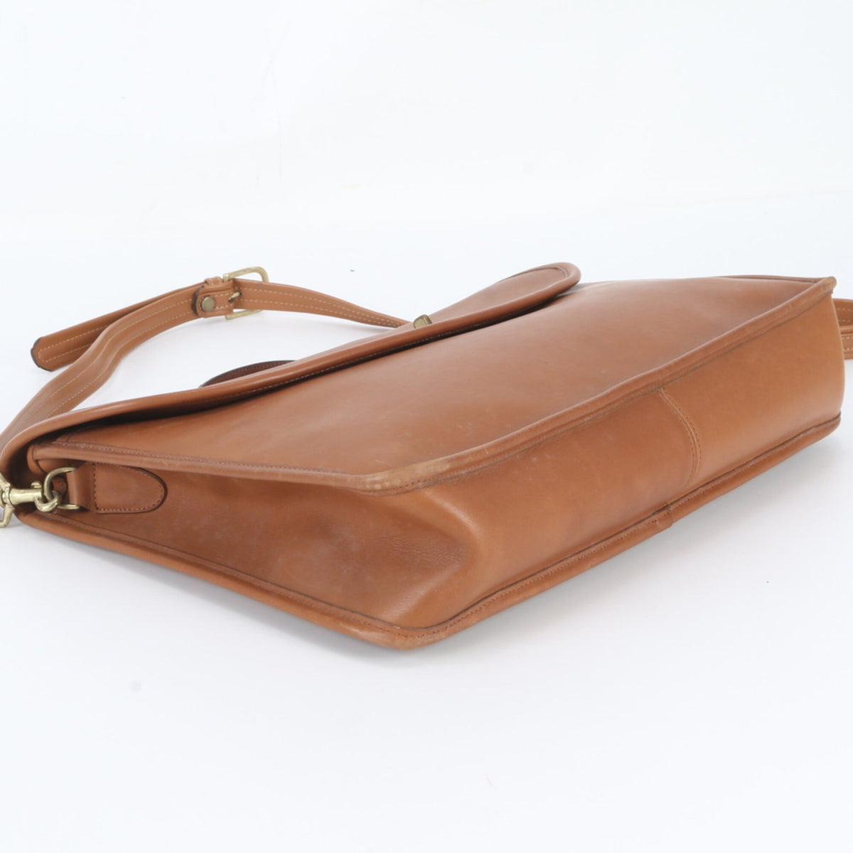 Coach Brown Leather Shoulder Bag Tote Bag (Pre-Owned)