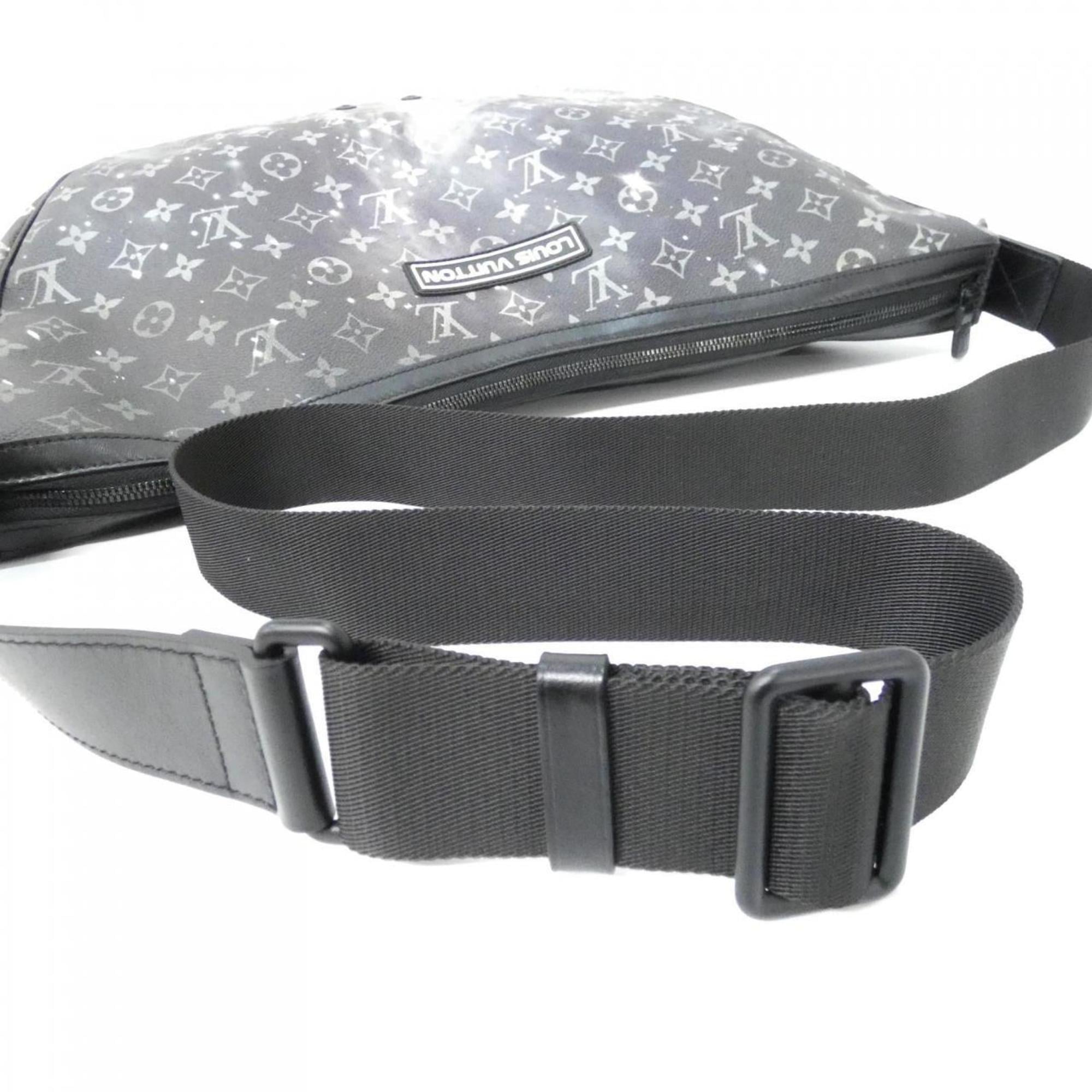 Louis Vuitton Black Silver Coated Canvas Shoulder Bag (Pre-Owned)