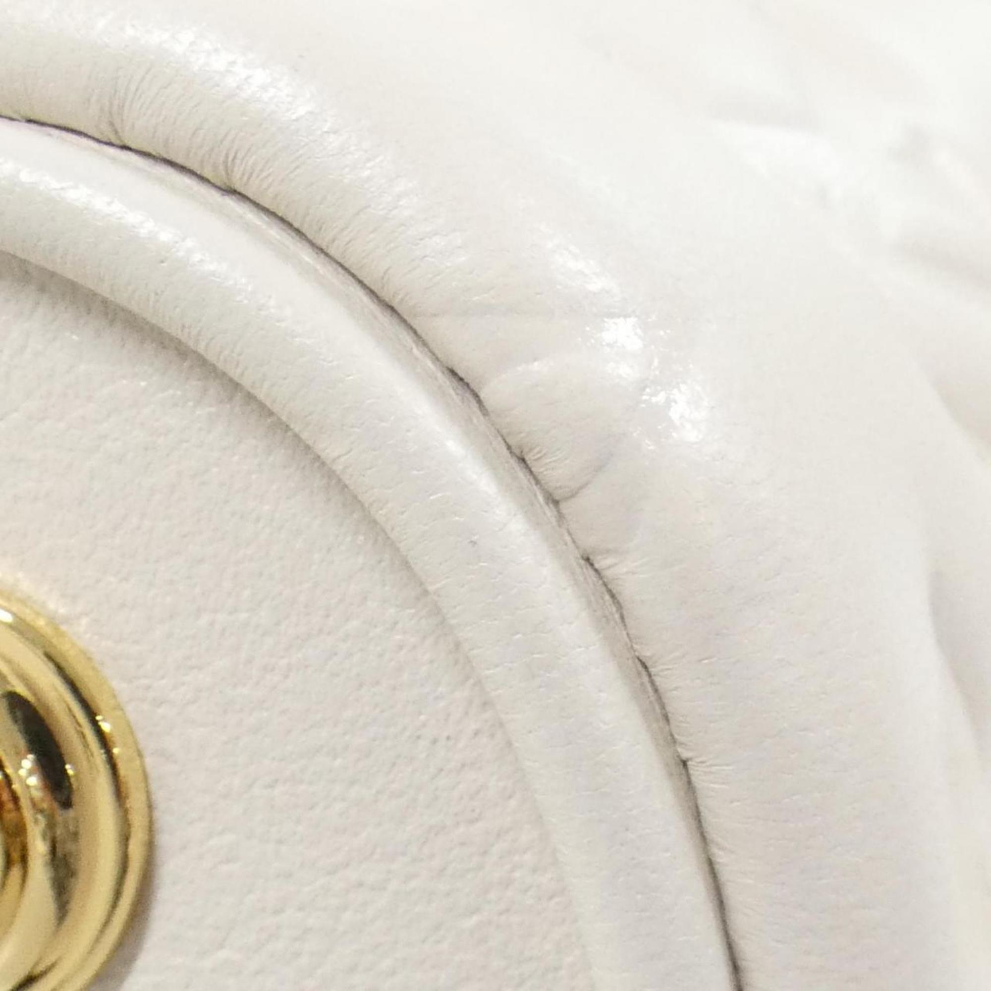 Louis Vuitton Ivory Leather Shoulder Bag Vanity Bag (Pre-Owned)