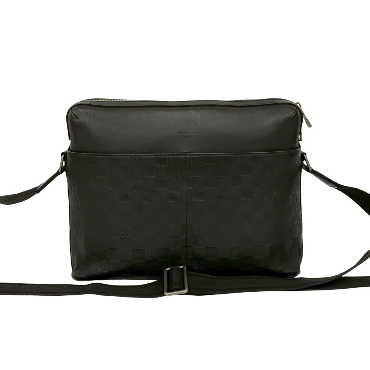 Louis Vuitton Black Leather Pochette Shoulder Bag (Pre-Owned)