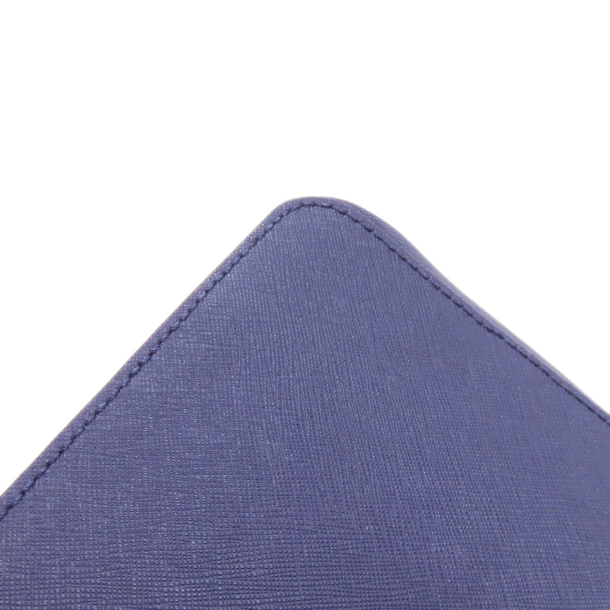 Bally Blue Leather Handbag (Pre-Owned)