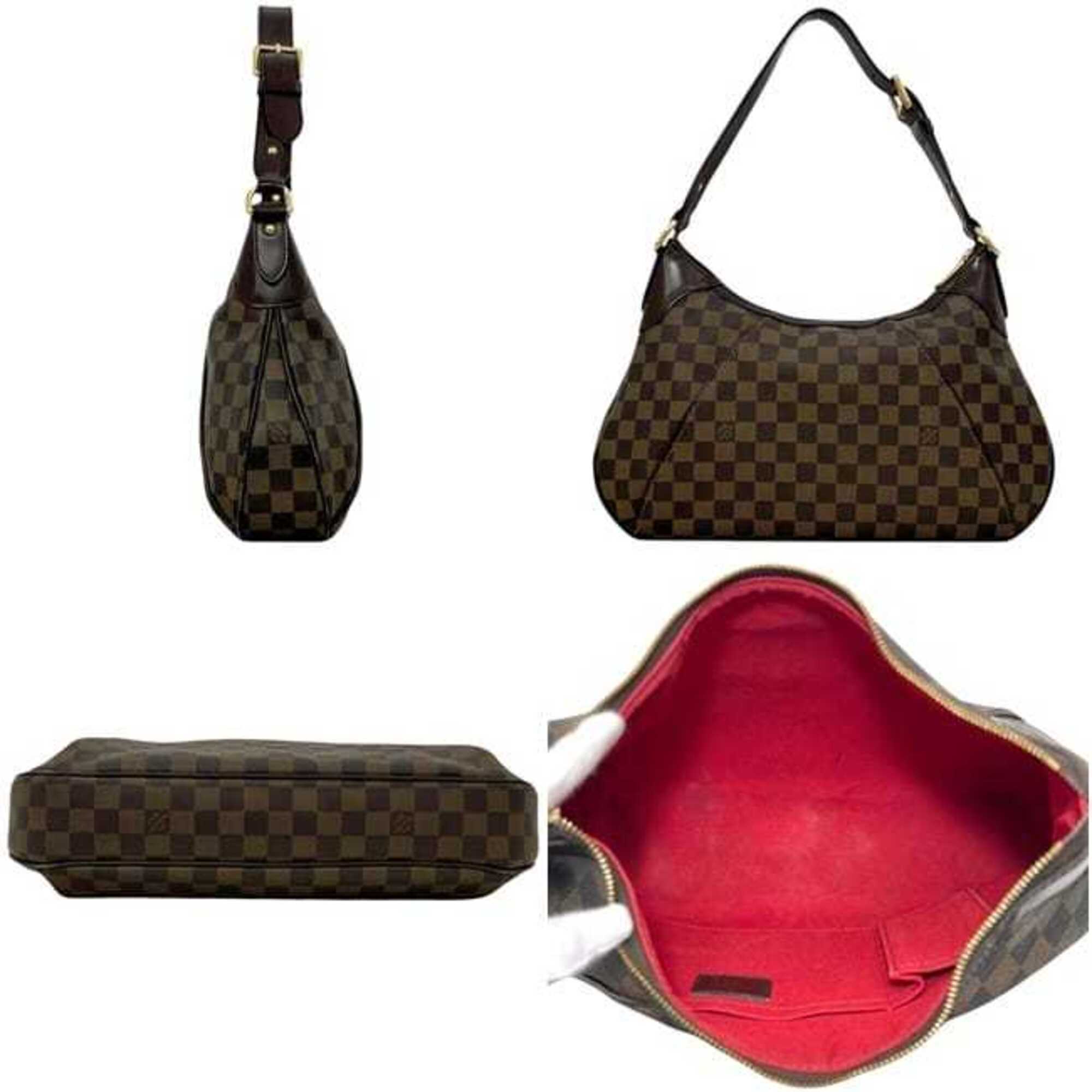 Louis Vuitton Damier Brown Damier Canvas Ebene Damier Canvas Shoulder Bag (Pre-Owned)