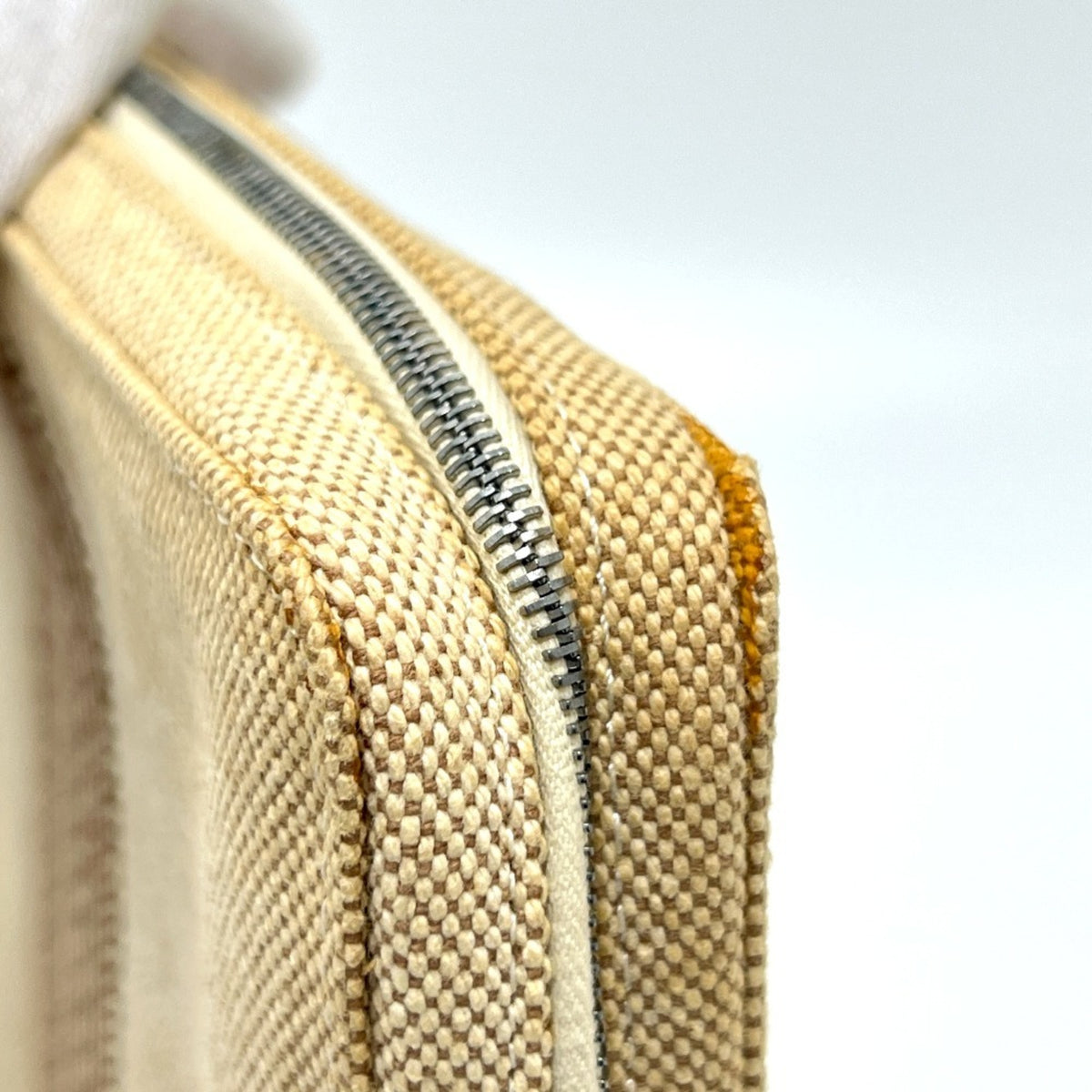 Hermes Beige Brown Yellow Toile H Pouch (Pre-Owned)