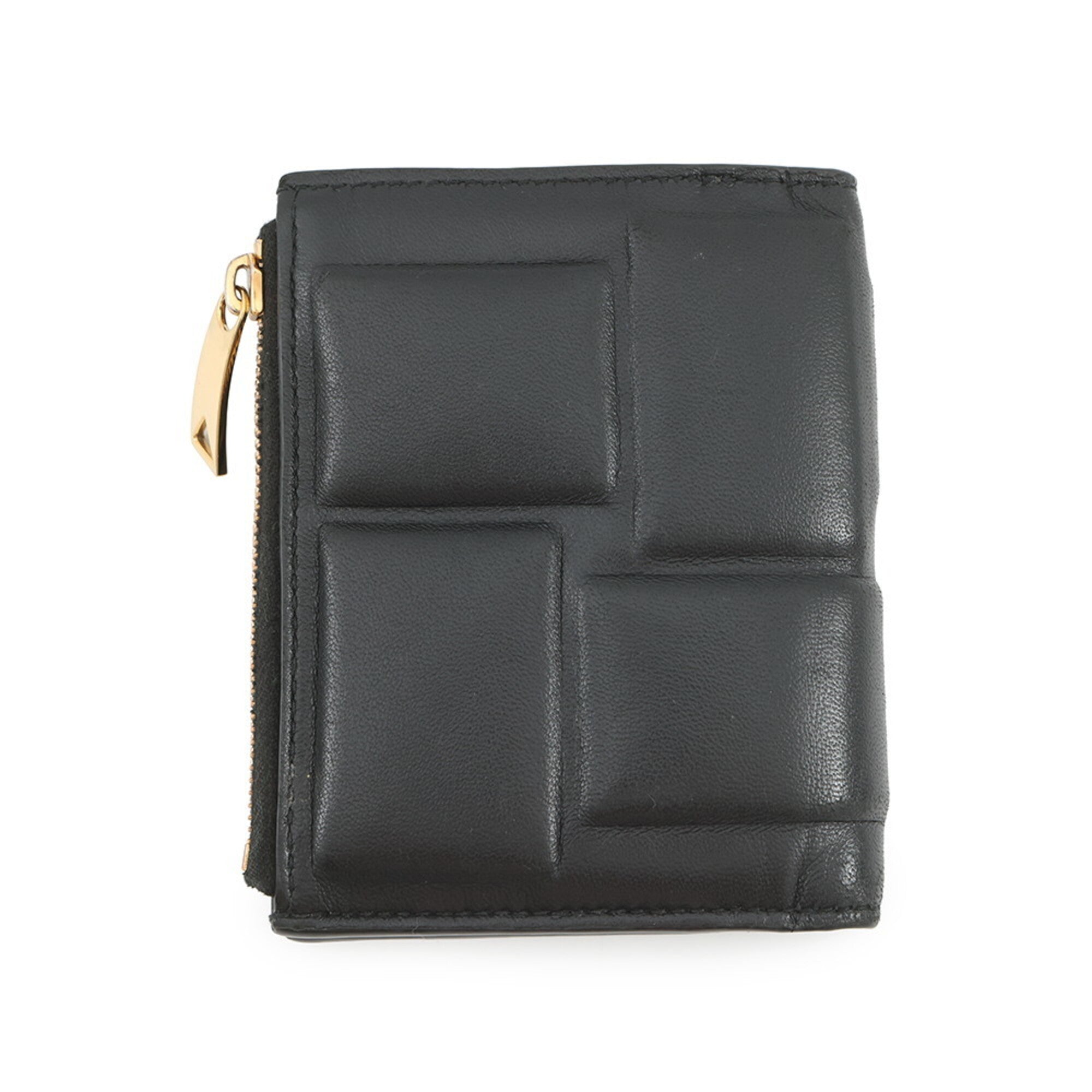 Bottega Veneta Black Leather Wallet (Bi-Fold) (Pre-Owned)
