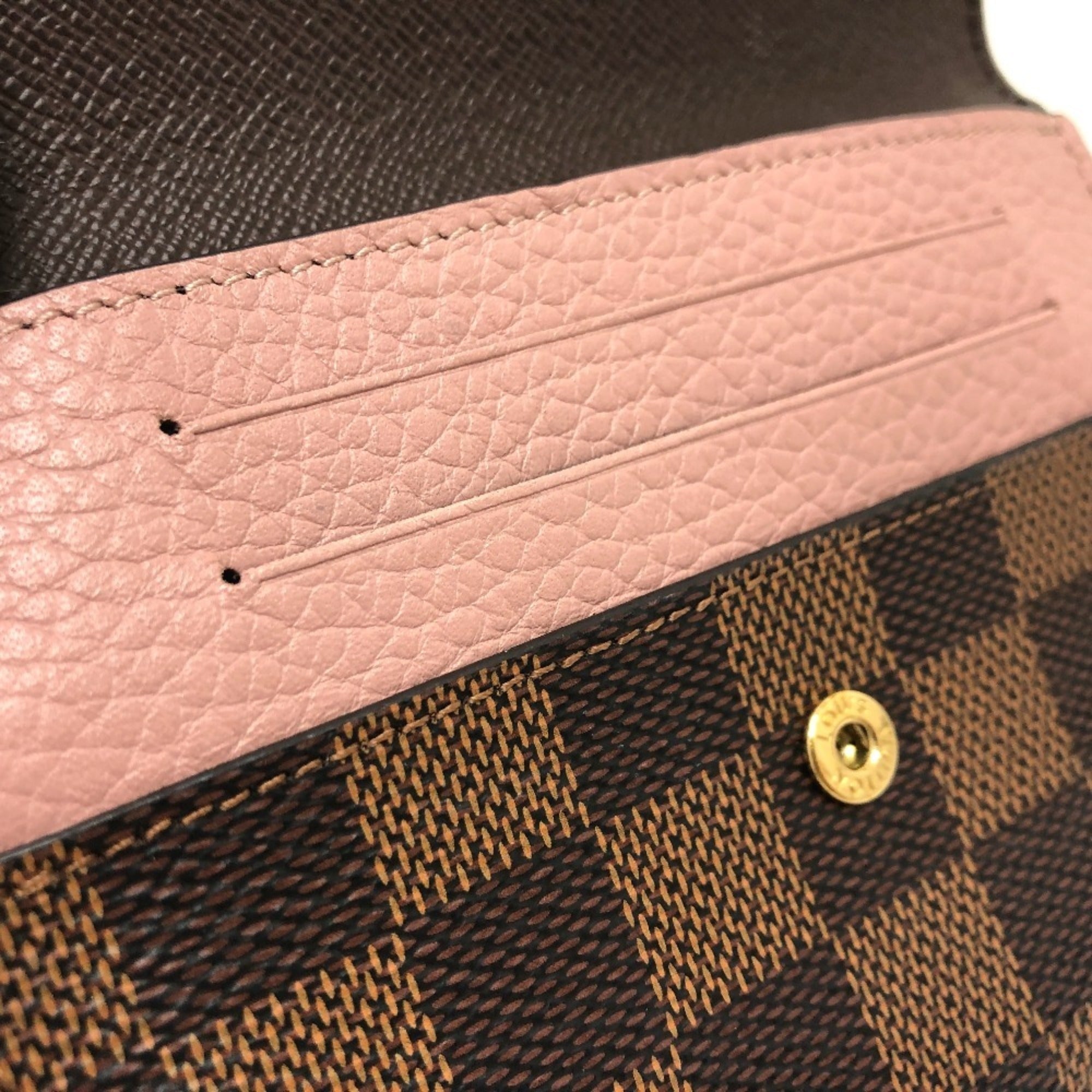 Louis Vuitton Damier Brown Damier Canvas Wallet (Bi-Fold) (Pre-Owned)
