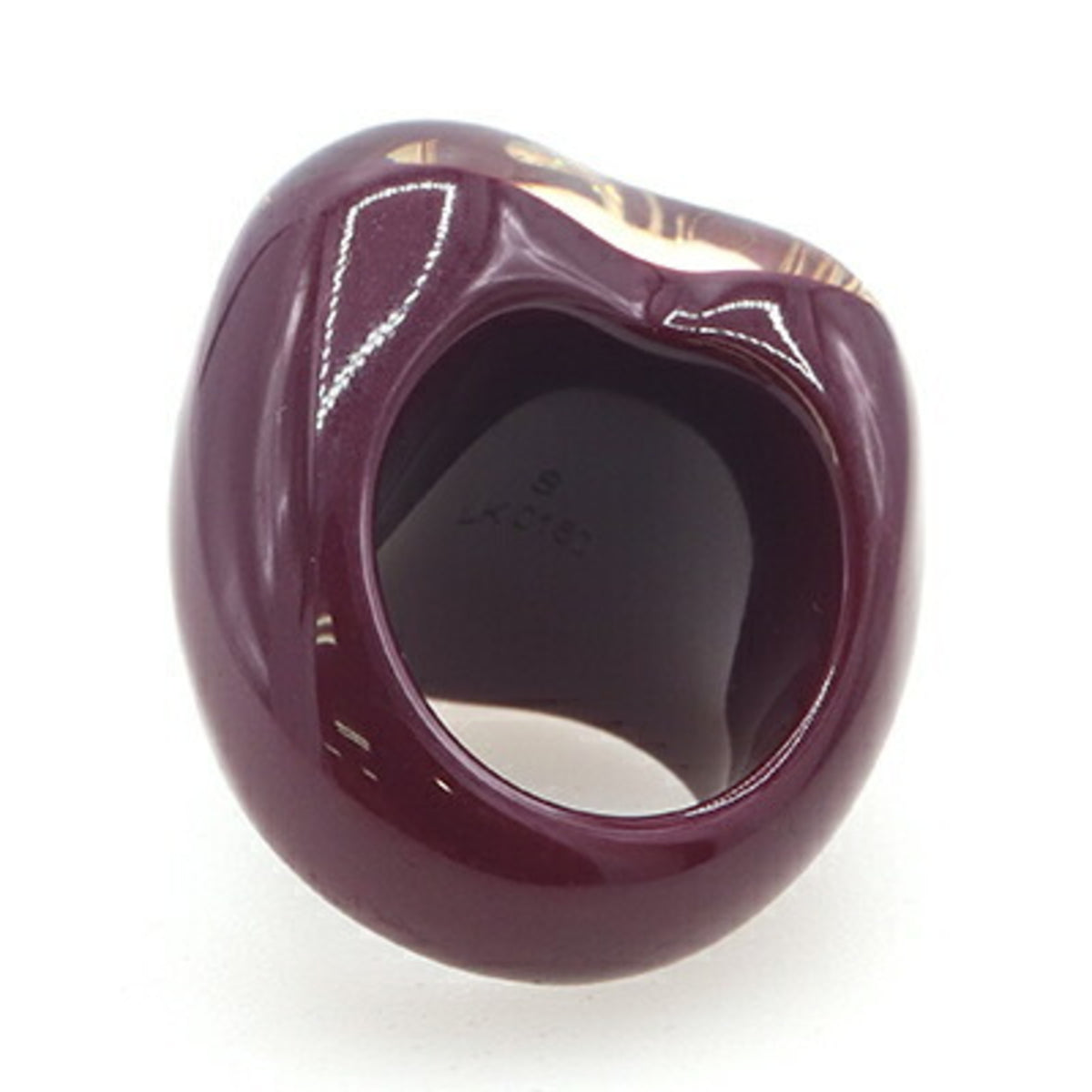 Louis Vuitton Rouge Fauviste Resin Band Ring (Pre-Owned)