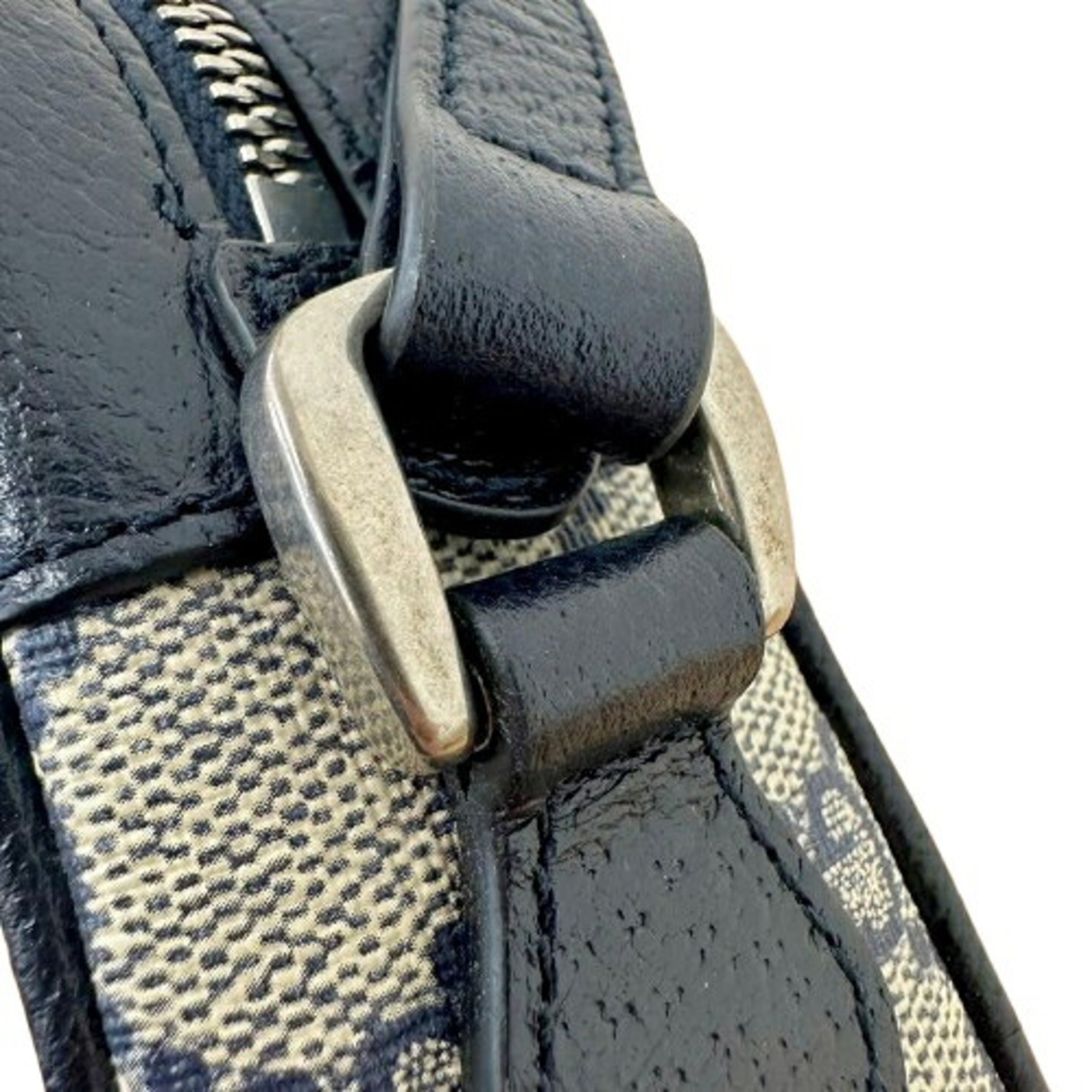 Gucci Beige Navy Gg Supreme Shoulder Bag (Pre-Owned)