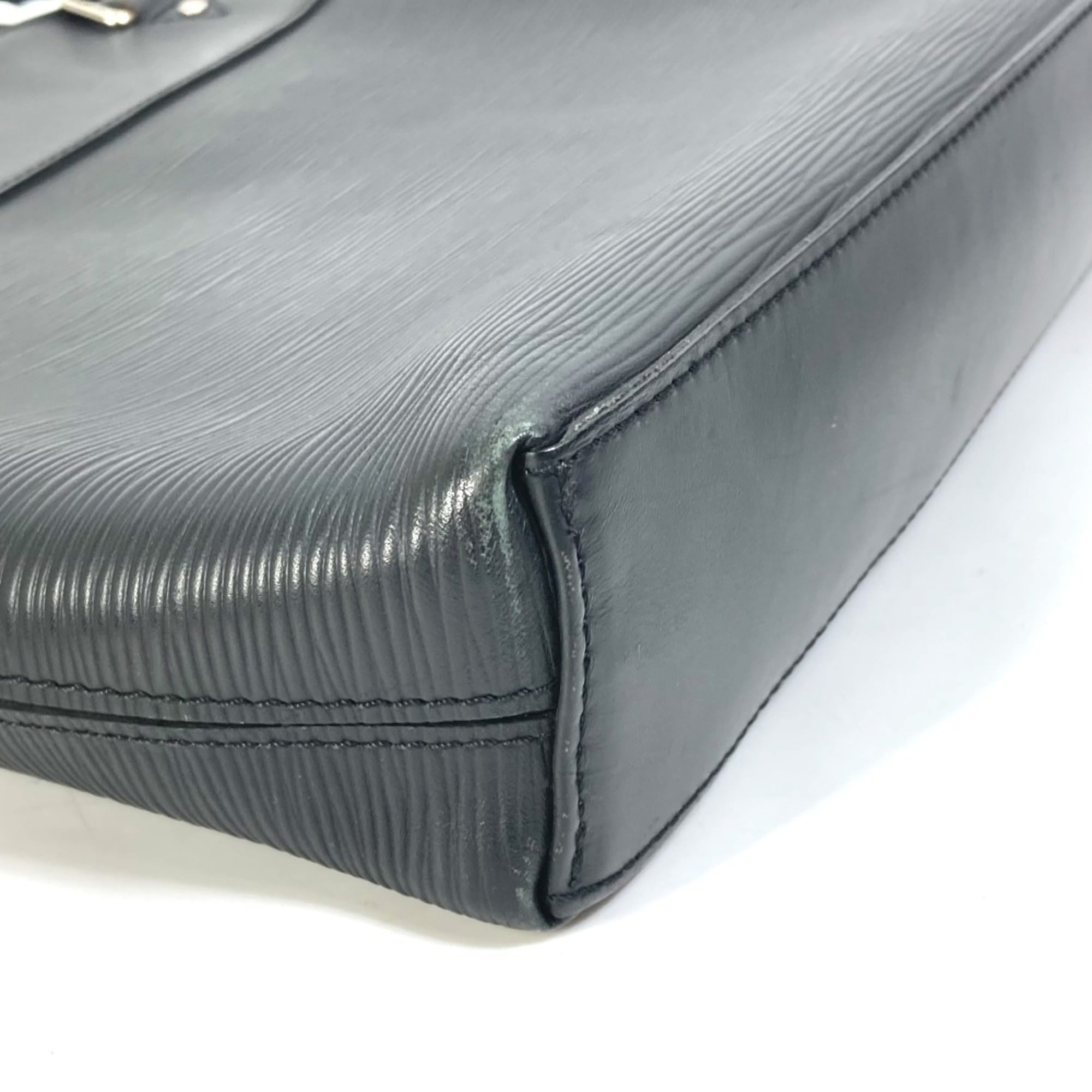 Louis Vuitton Epi Black Noir Epi Leather Briefcase Shoulder Bag (Pre-Owned)