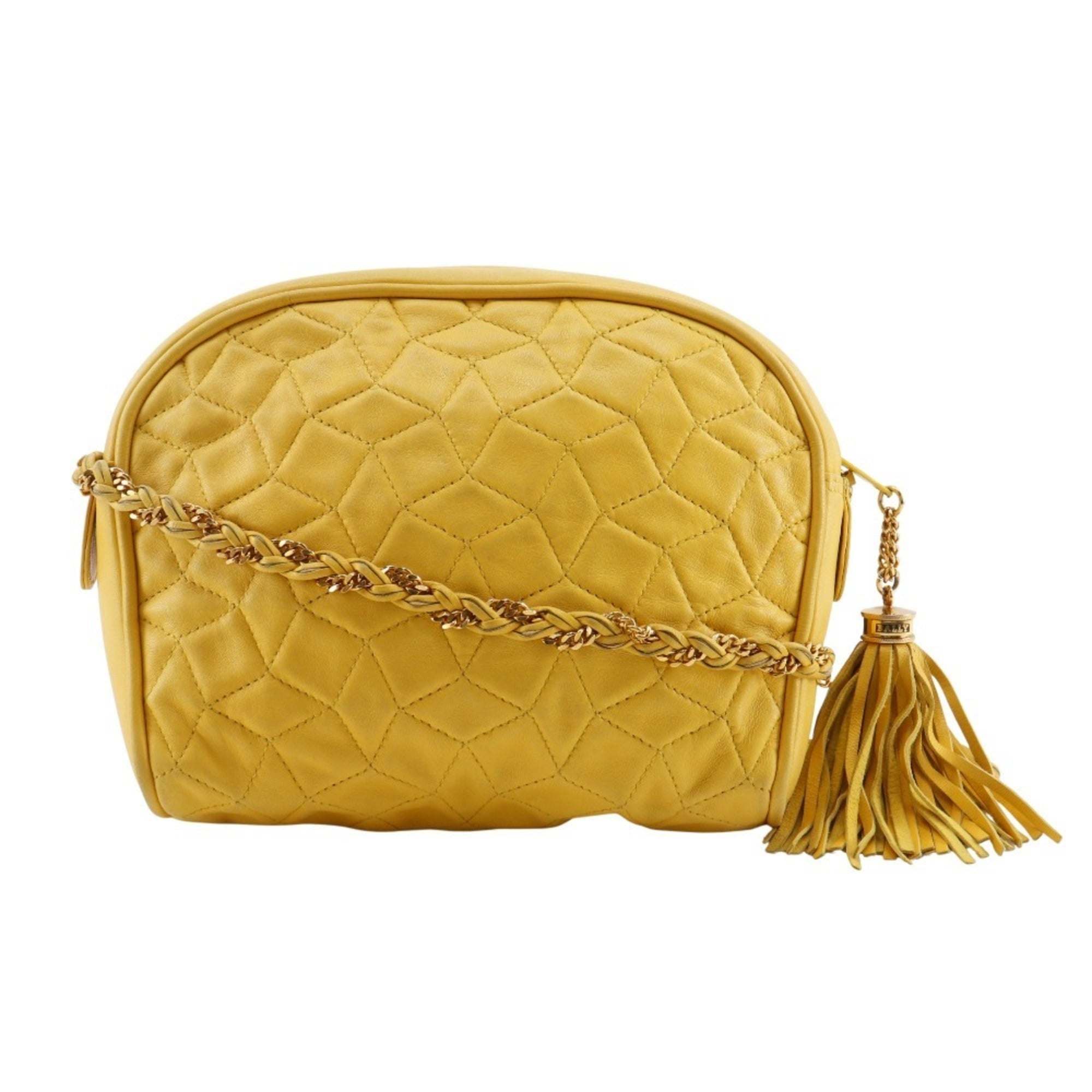 Bally Yellow Leather Shoulder Bag (Pre-Owned)