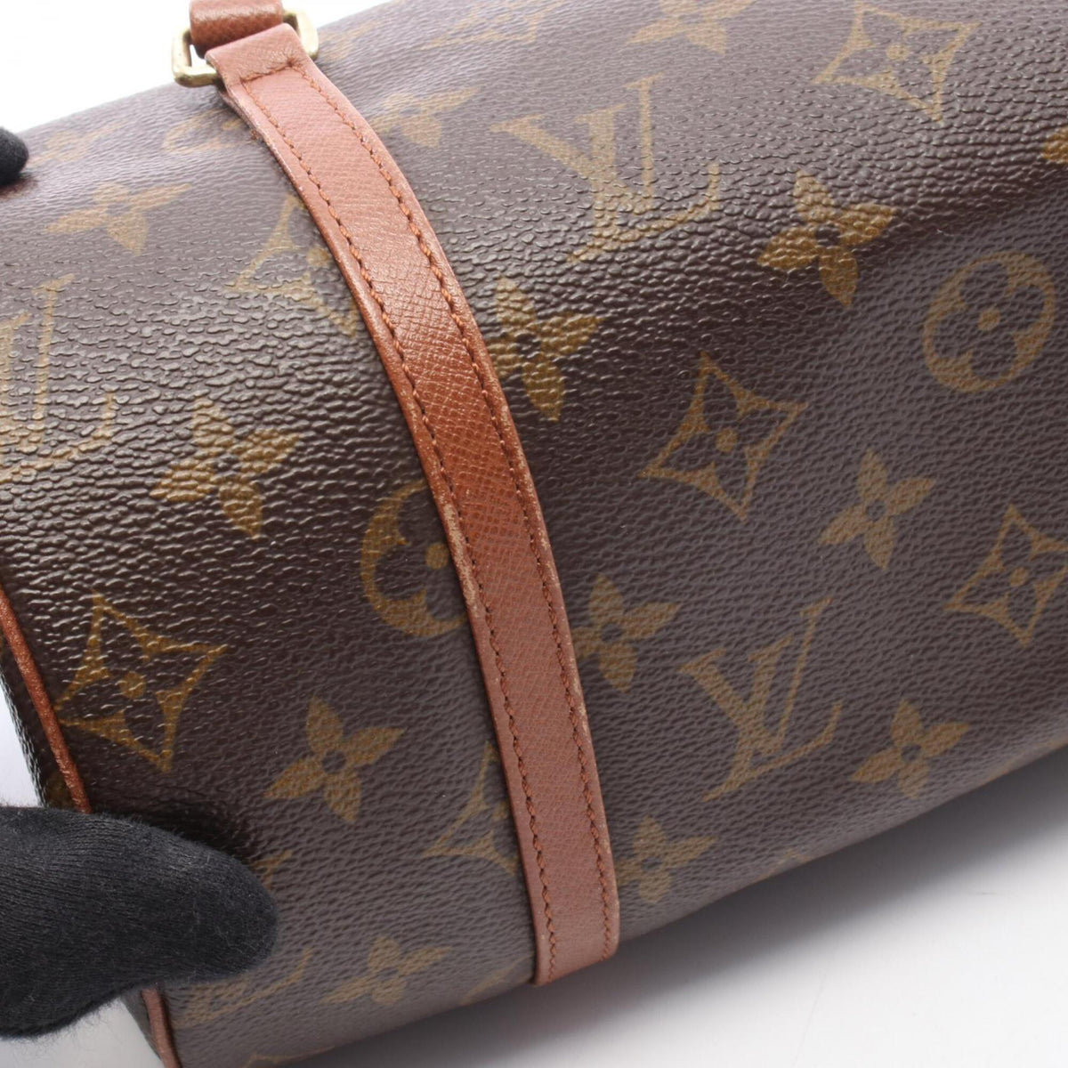 Louis Vuitton Brown Monogram Coated Canvas Leather Handbag (Pre-Owned)