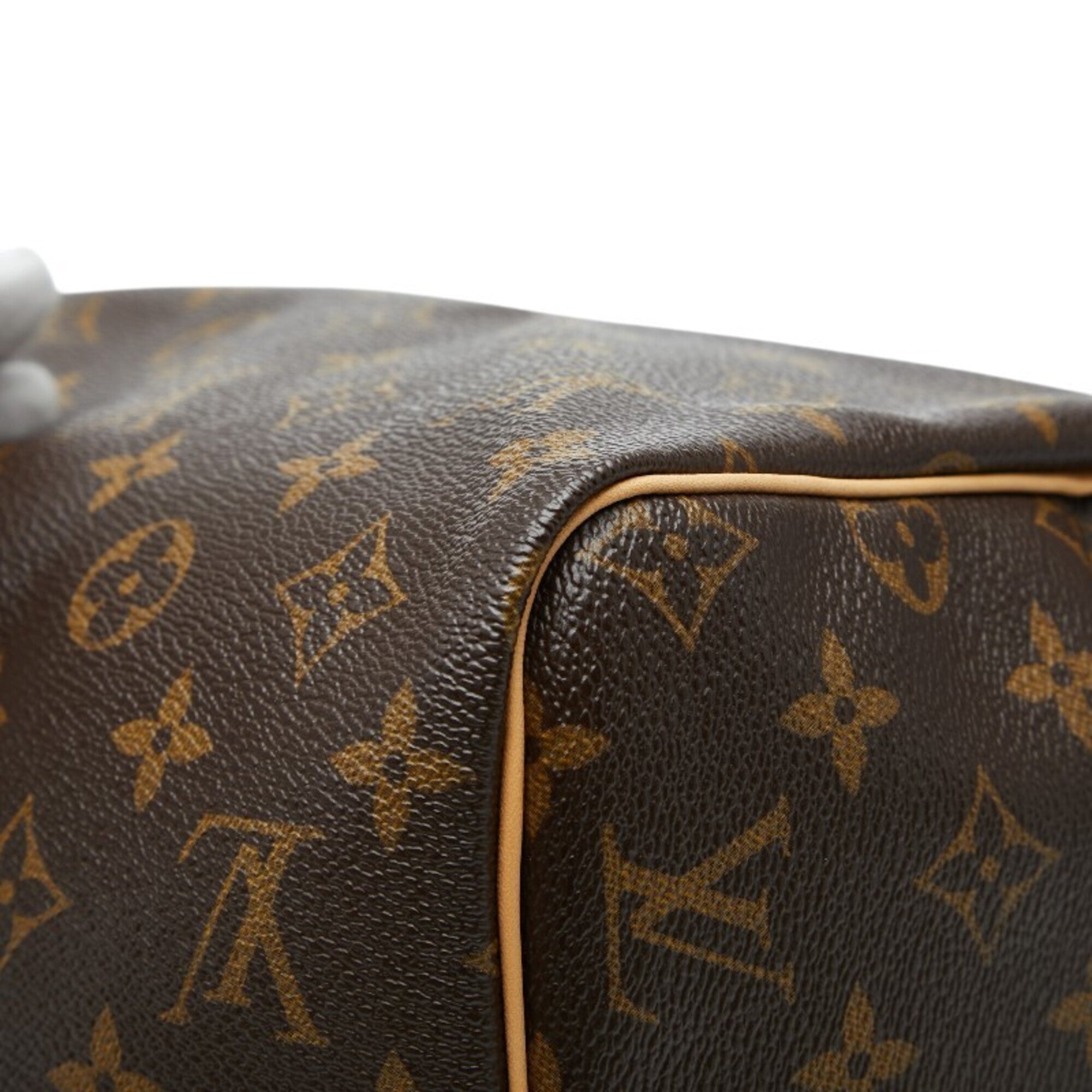 Louis Vuitton Brown Pvc Leather Boston Bag Handbag (Pre-Owned)