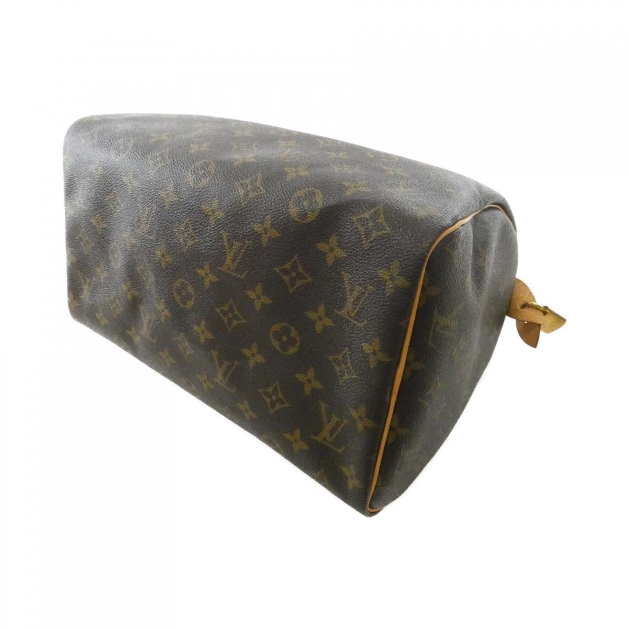 Louis Vuitton Monogram Marron Coated Canvas Boston Bag (Pre-Owned)
