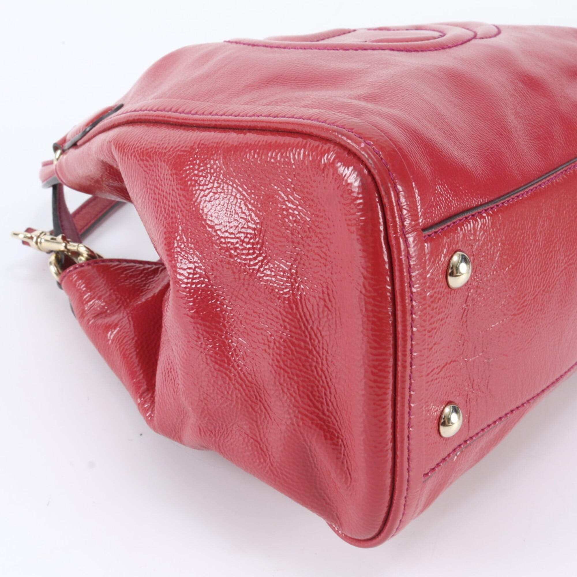 Gucci Soho Pink Leather Handbag Shoulder Bag (Pre-Owned)