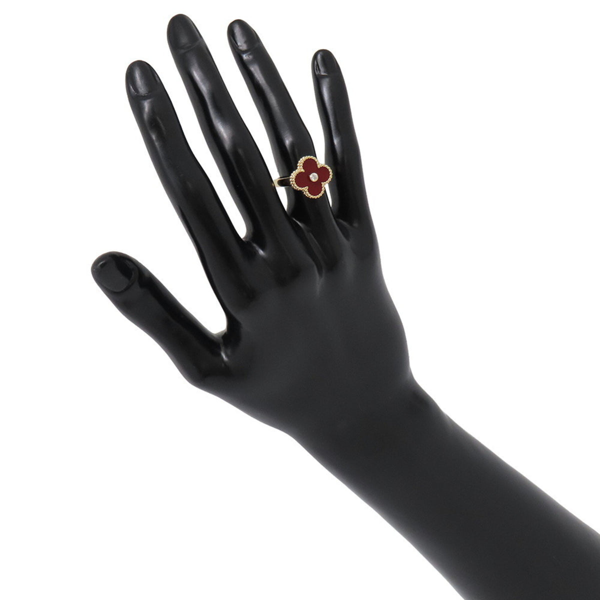 Carnelian Yellow Gold (18K) Band Ring (Pre-Owned)