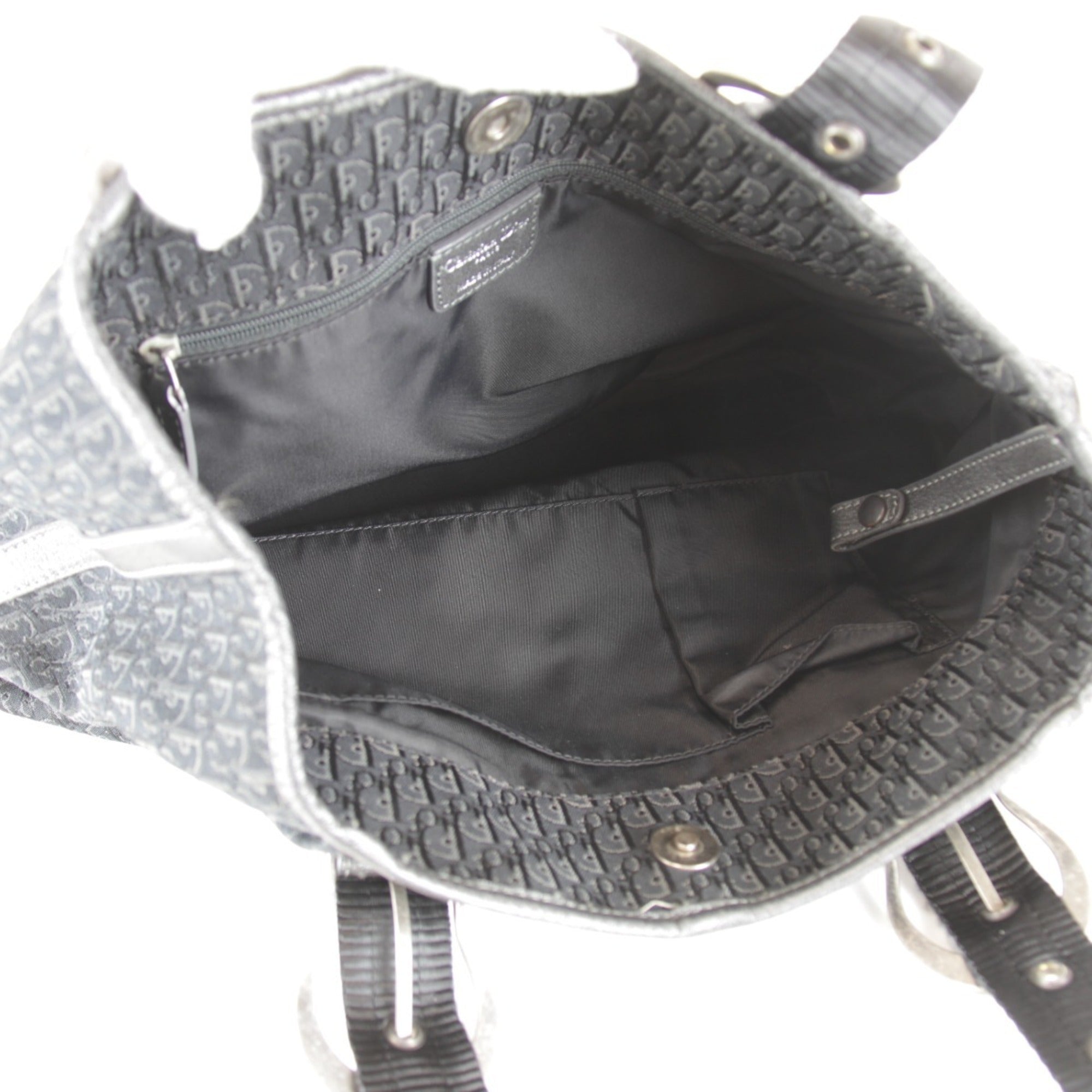 Christian Dior Trotter Black Canvas Tote Bag (Pre-Owned)