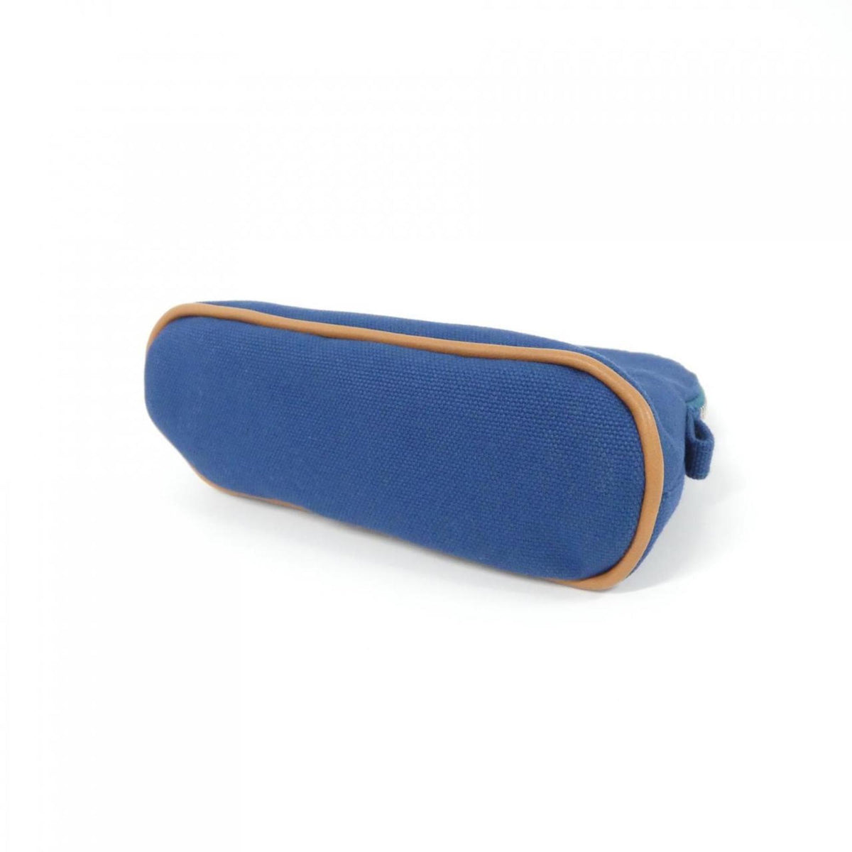 Hermes Blue Canvas Pouch (Pre-Owned)