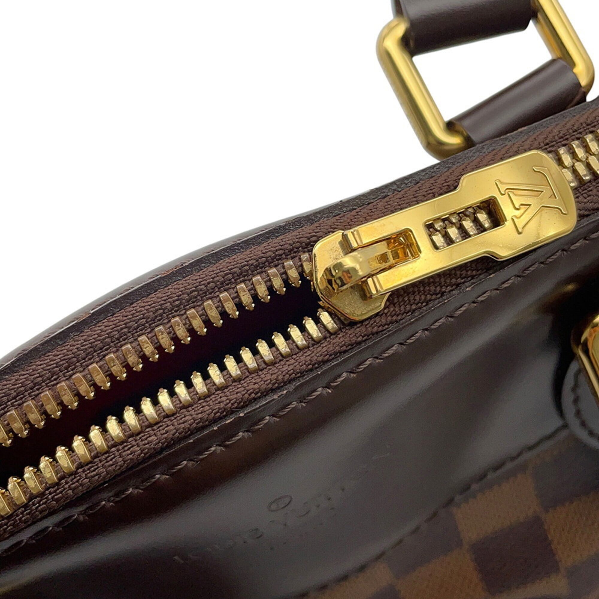 Louis Vuitton Damier Damier Canvas Ebene Red Color Damier Canvas Handbag (Pre-Owned)