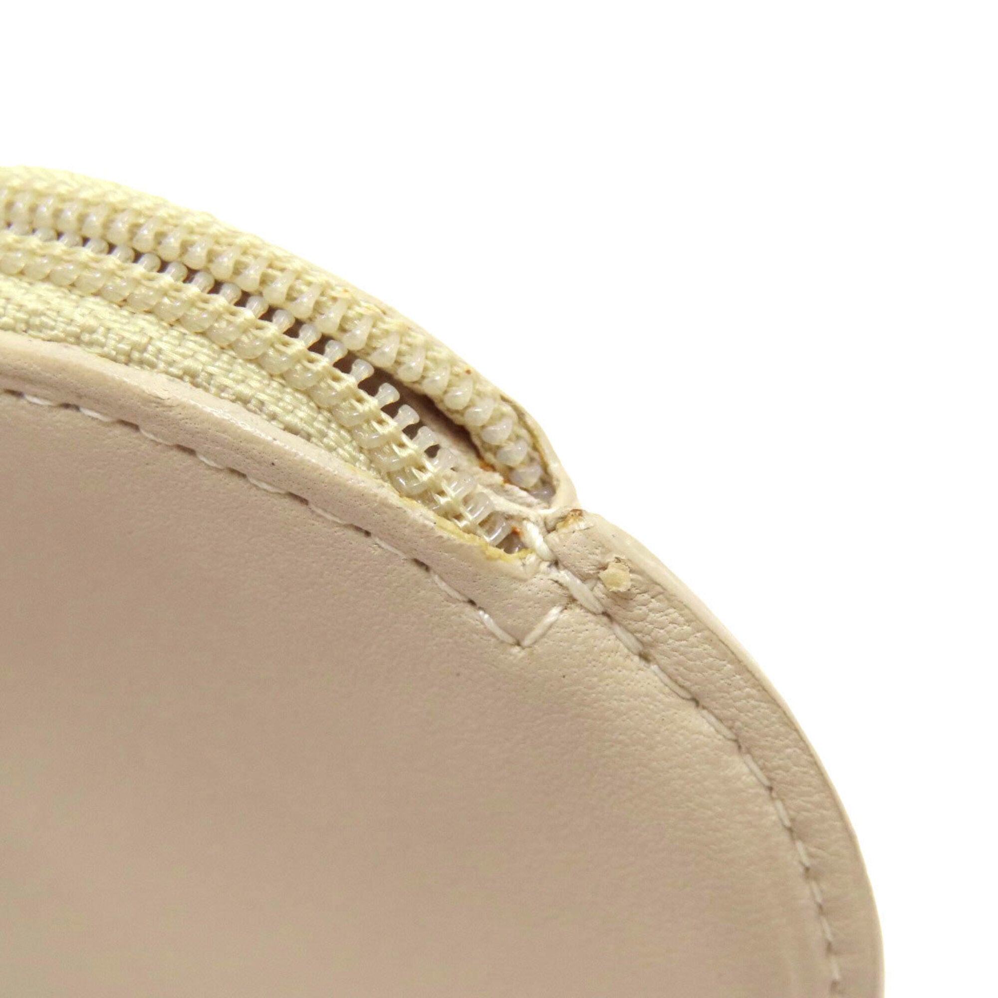 Loewe Beige Leather Coin Purse/Coin Case (Pre-Owned)