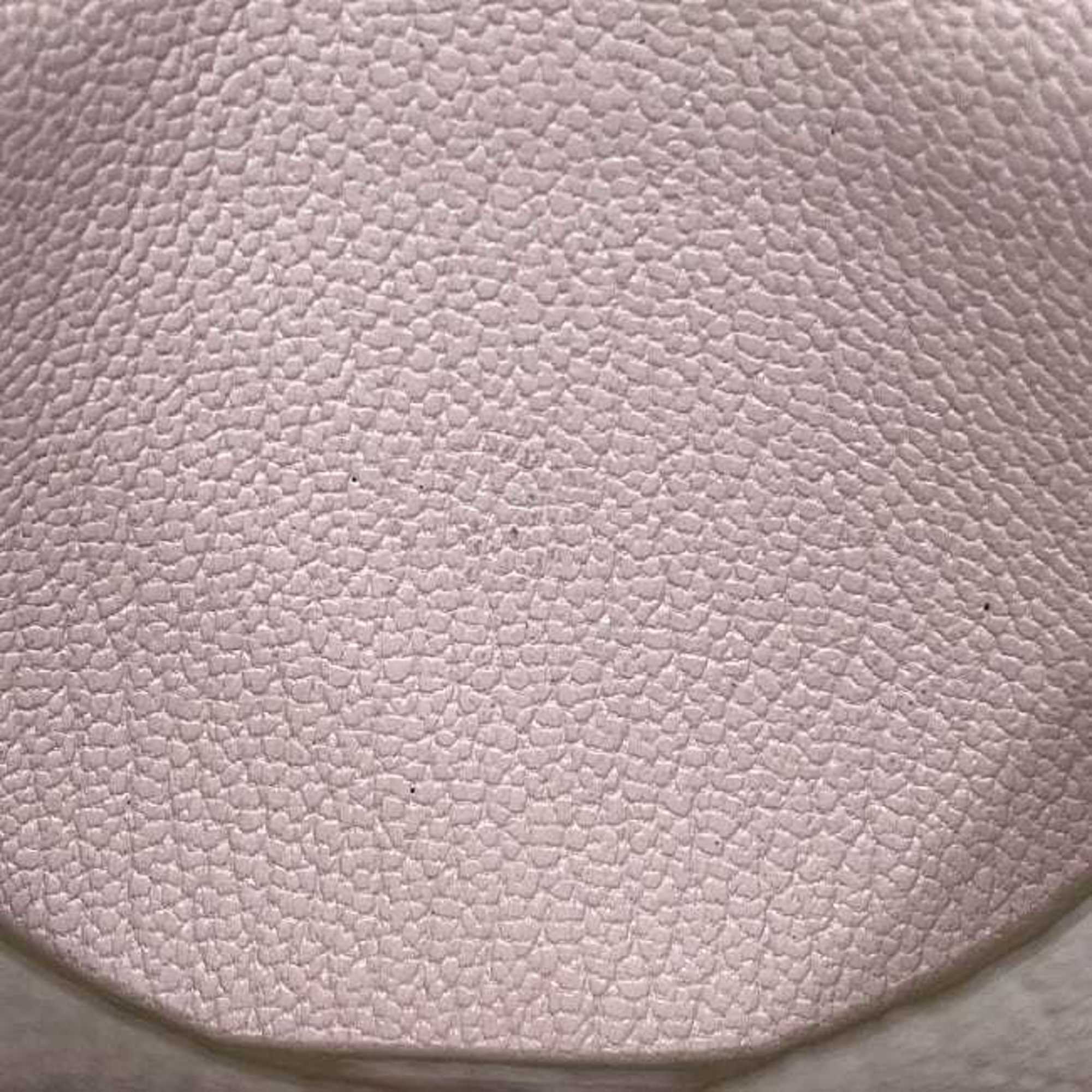 Hermes Pink Leather Chevre Myzore Leather Coin Purse/Coin Case (Pre-Owned)