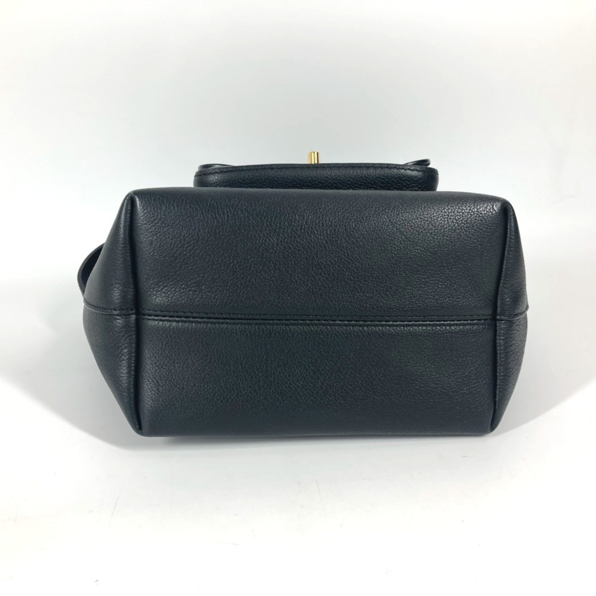Louis Vuitton Black Noir Leather Handbag Shoulder Bag (Pre-Owned)