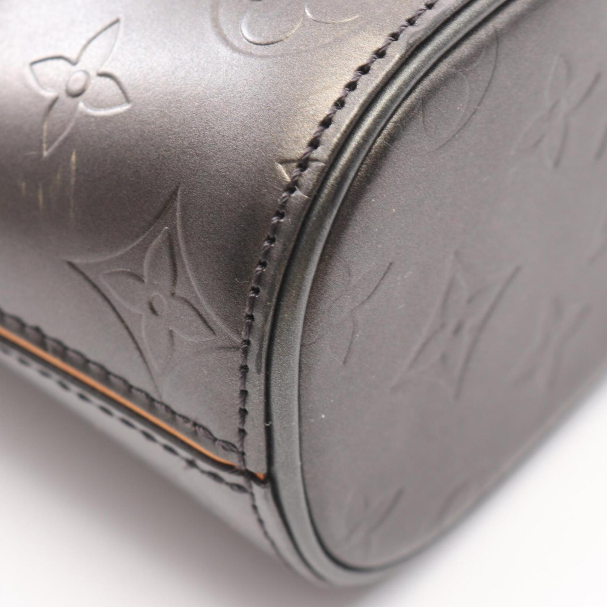 Louis Vuitton Black Noir Monogram Mat Handbag Shoulder Bag (Pre-Owned)