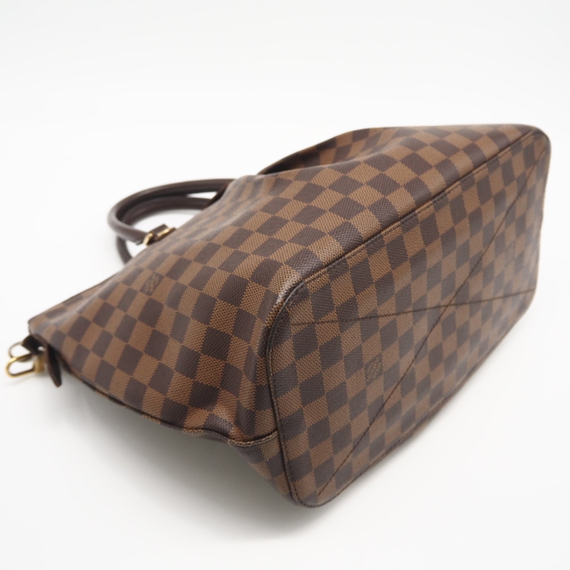 Louis Vuitton Brown Coated Canvas Leather Handbag (Pre-Owned)