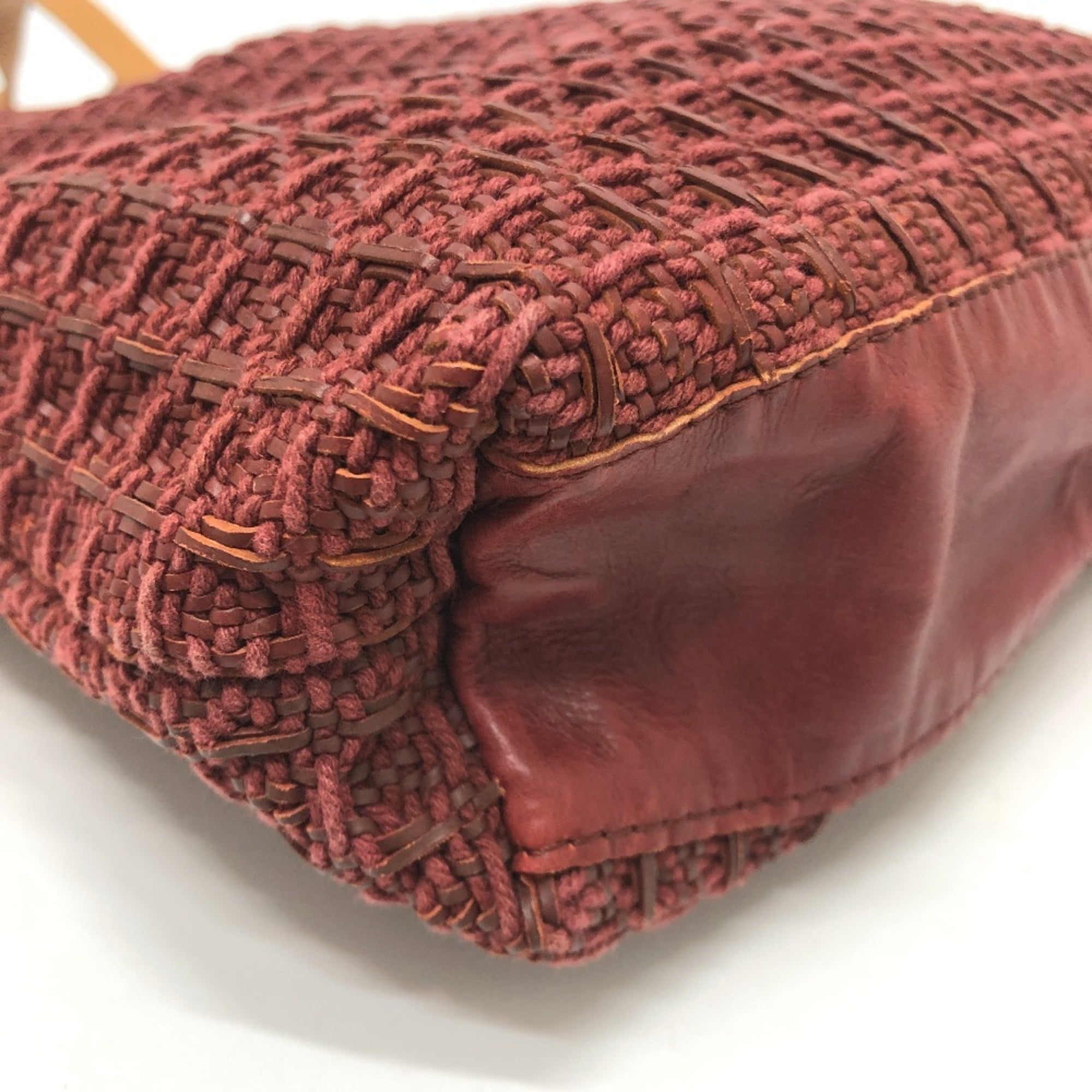 Hermes Ahmedabad Brown Canvas Handbag Tote Bag (Pre-Owned)