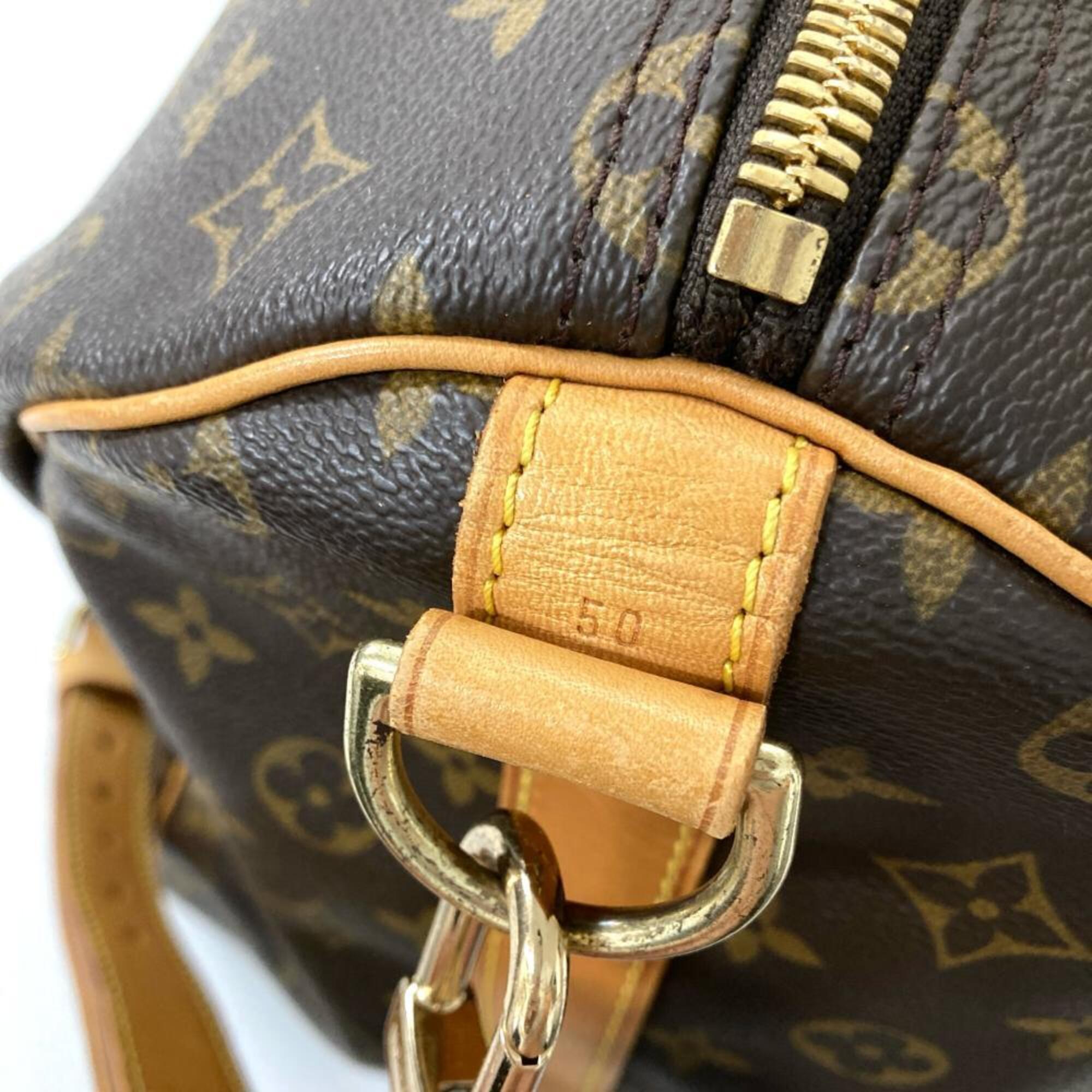 Louis Vuitton Brown Monogram Canvas Boston Bag (Pre-Owned)