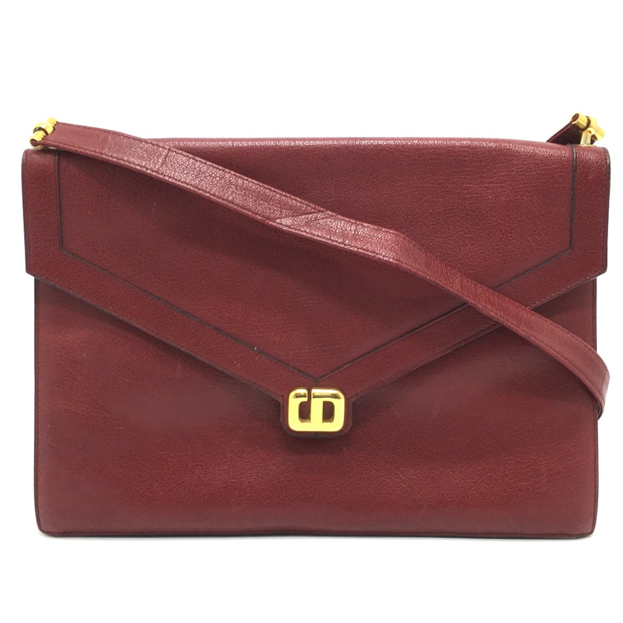 Christian Dior Red Leather Shoulder Bag (Pre-Owned)